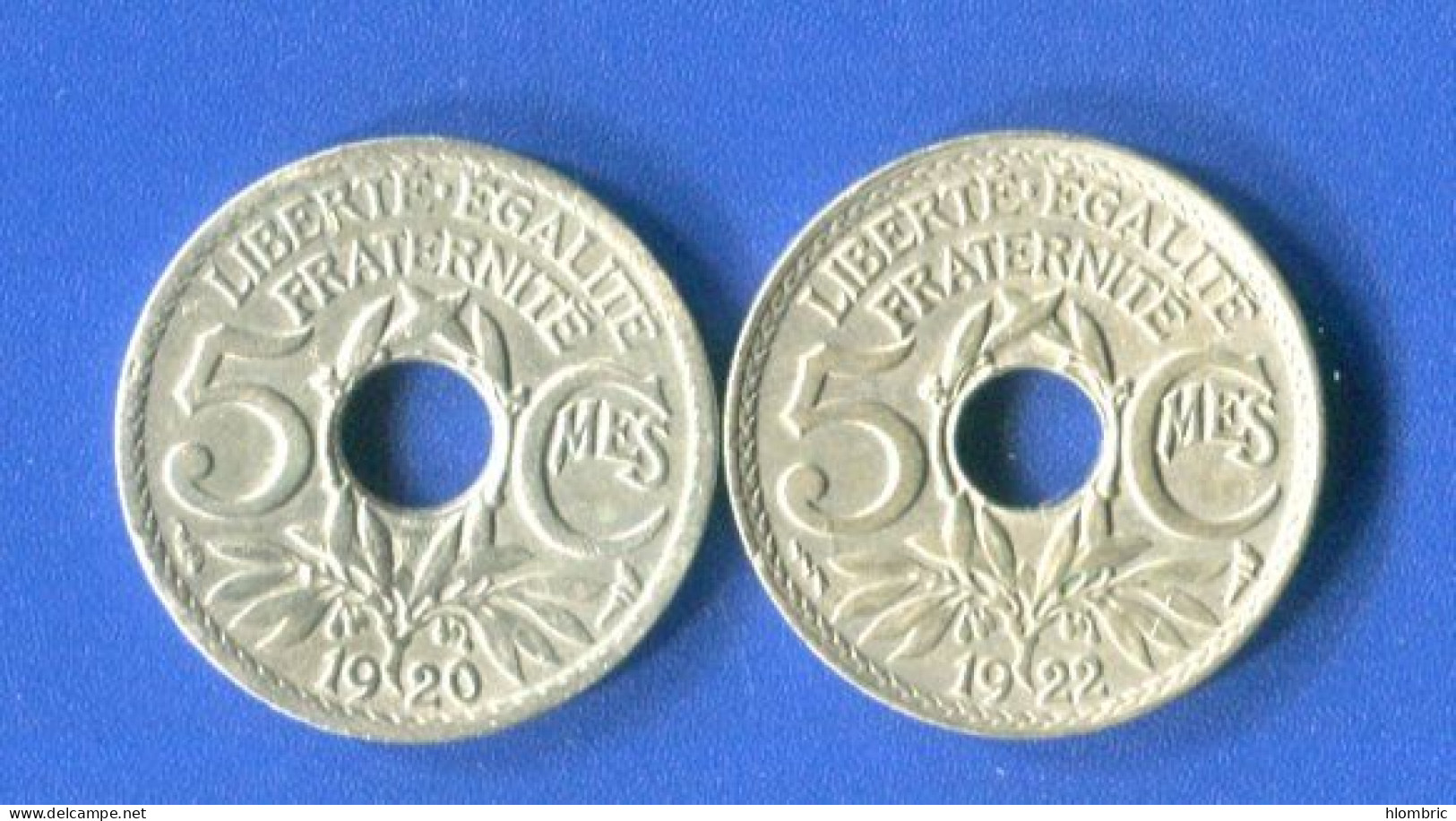 5  Cents  1920 +1922 Poissy - 5 Centimes