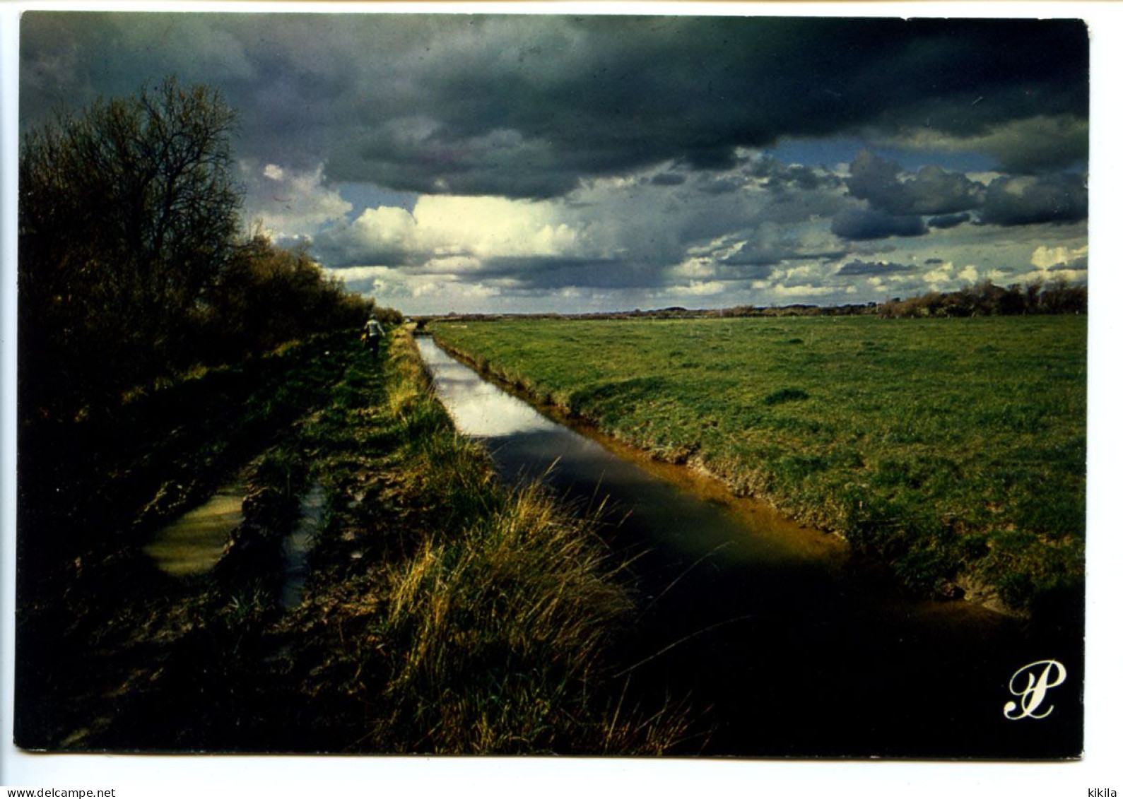 CPSM / CPM 10.5 X 15 Prestige CHARENTE-MARITIME  Canal Orage Chemin Photo Leicographie M. Guillard - Agence Scope - Poitou-Charentes