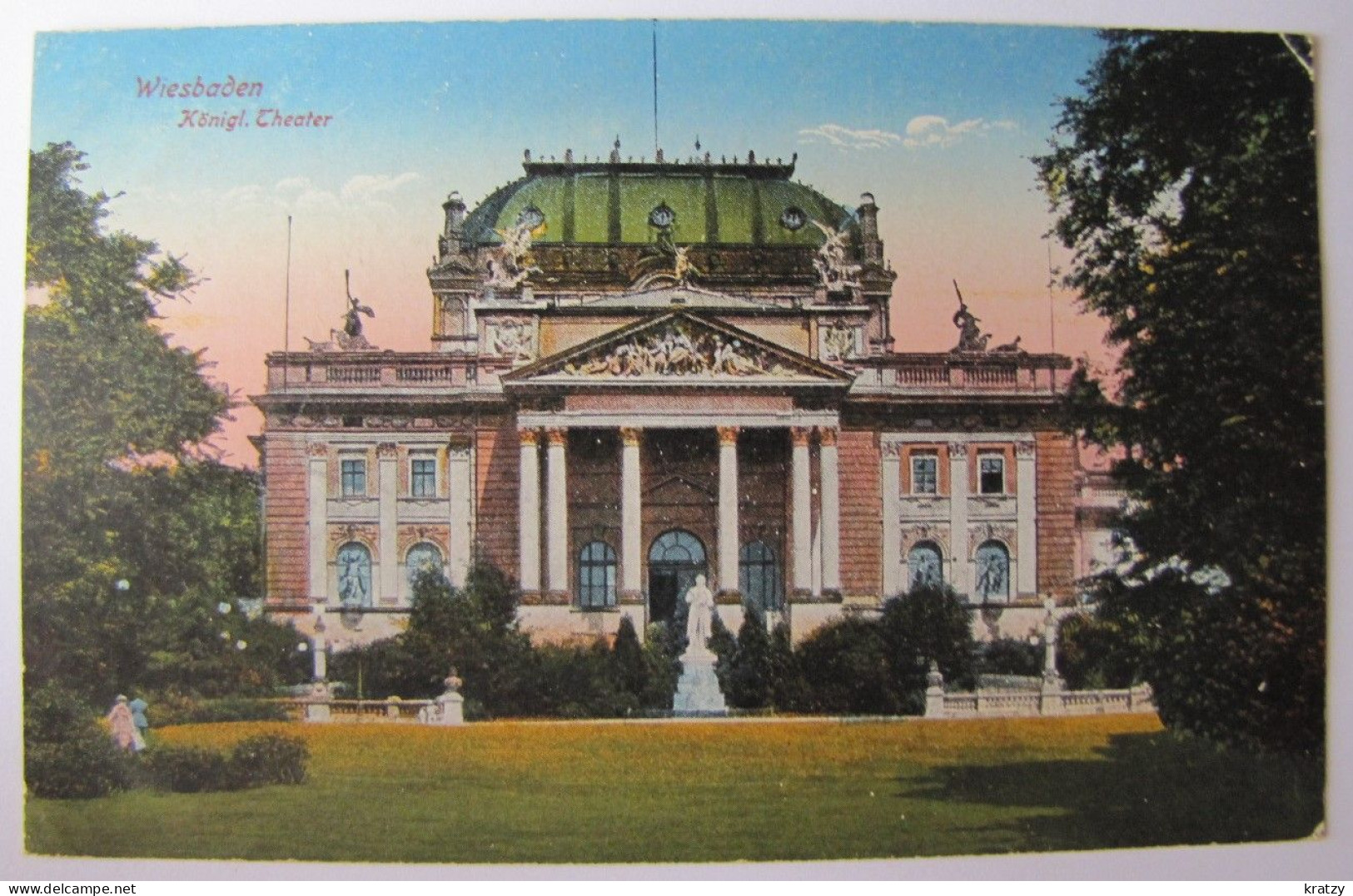 ALLEMAGNE - HESSE - WIESBADEN - Königl. Theater - 1919 - Wiesbaden