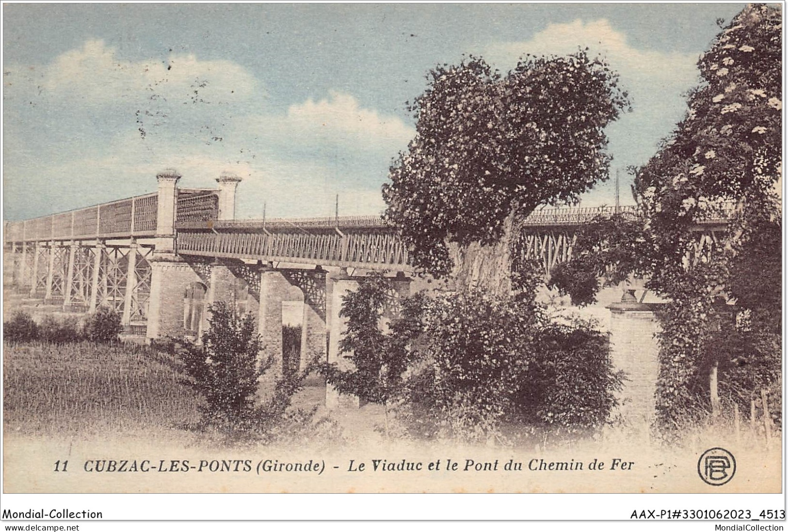 AAXP1-33-0074 - CUBZAC-LES-PONTS - Le Viaduc Et Le Pont Du Chemin De Fer - Cubzac-les-Ponts