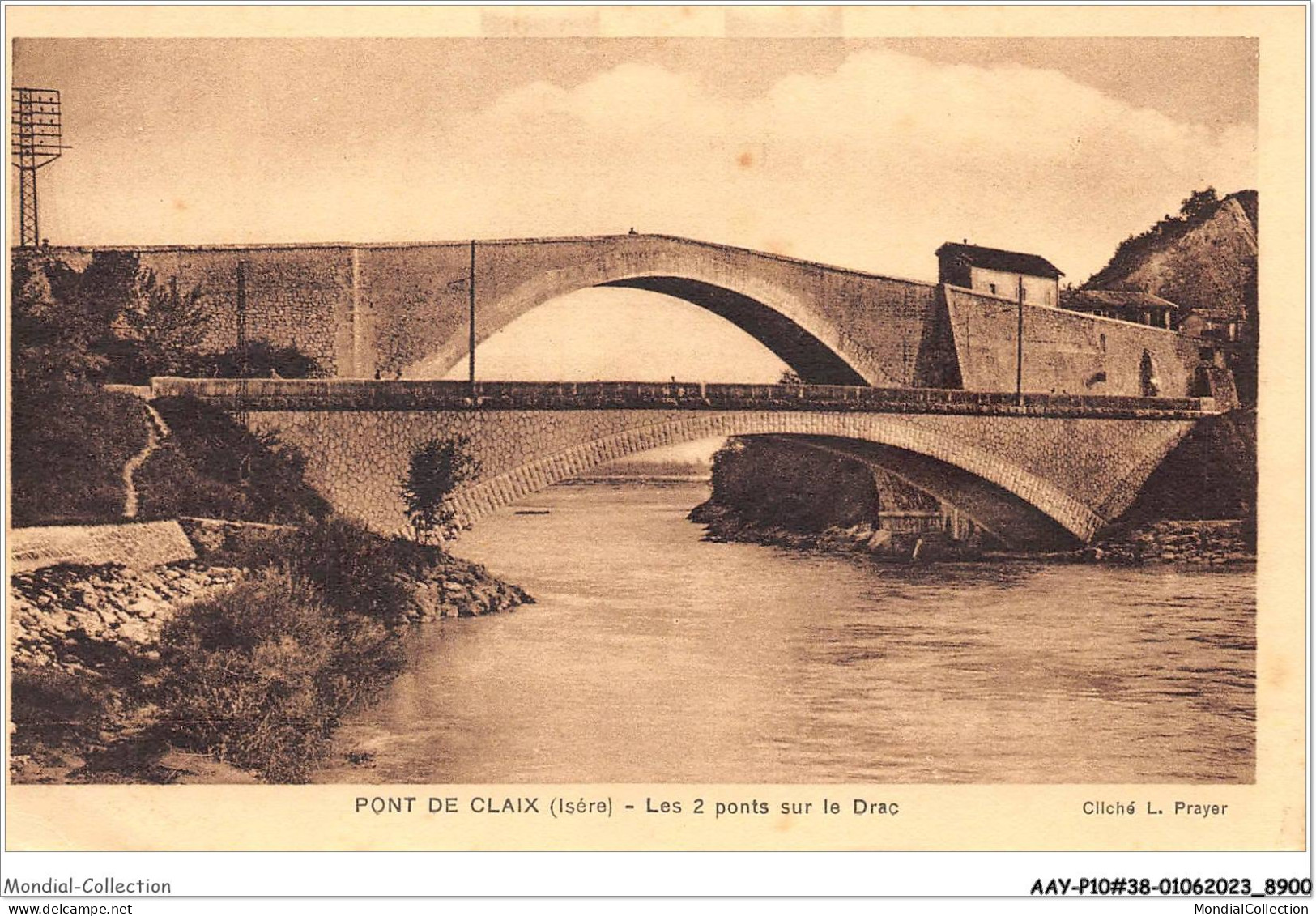 AAYP10-38-0908 - Pont De CLAIX - Les 2 Ponts Sur Le Drac - Claix