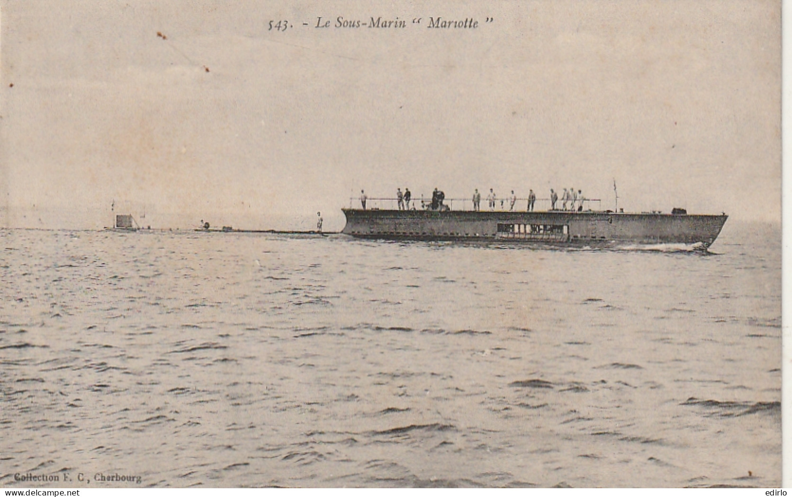  ***  BATEAUX  ****   MARINE MILITAIRE --- Sous Marin MARIOTTE  TTB Neuve  - Sous-marins