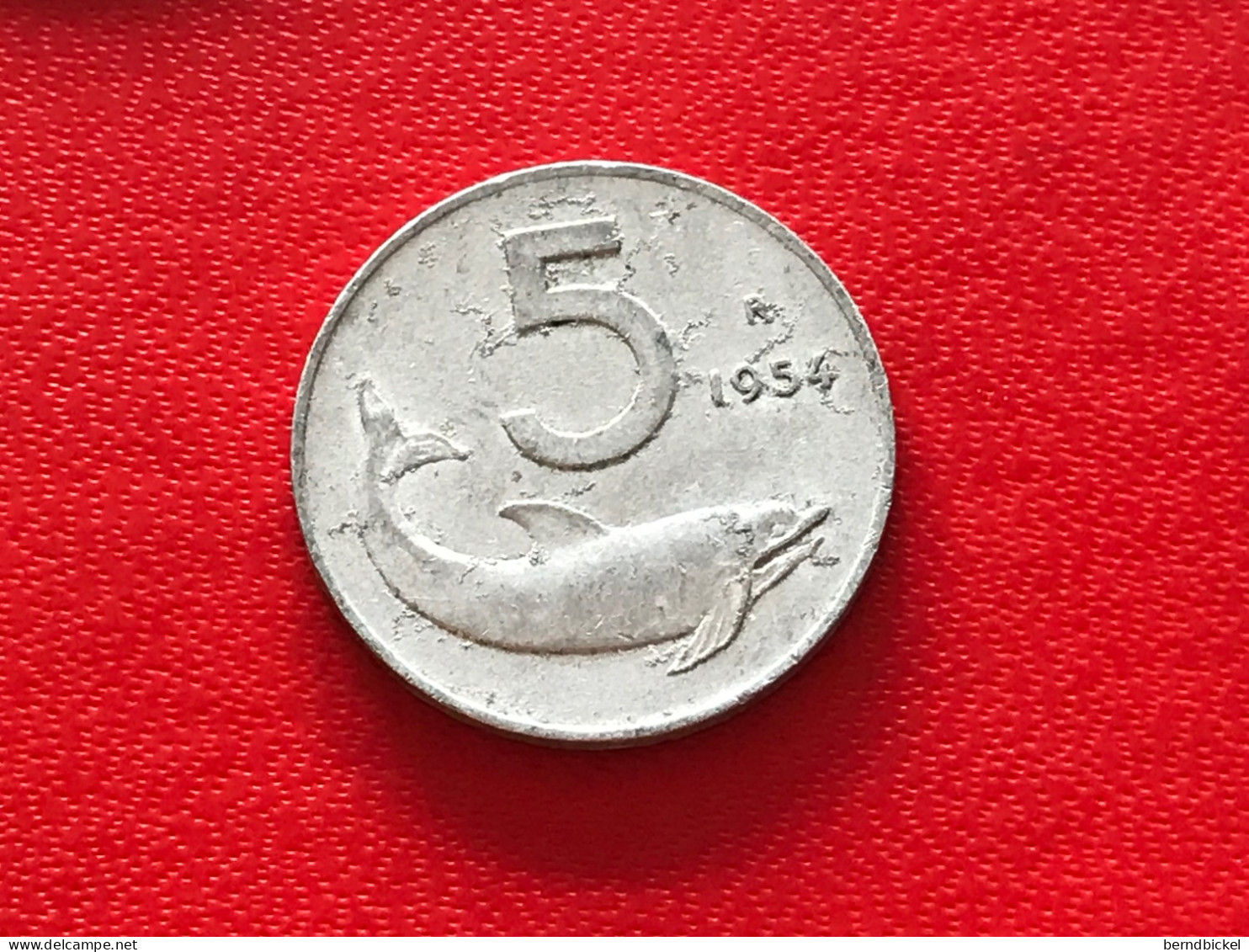 Münze Münzen Umlaufmünze Italien 5 Lire 1954 - 5 Lire