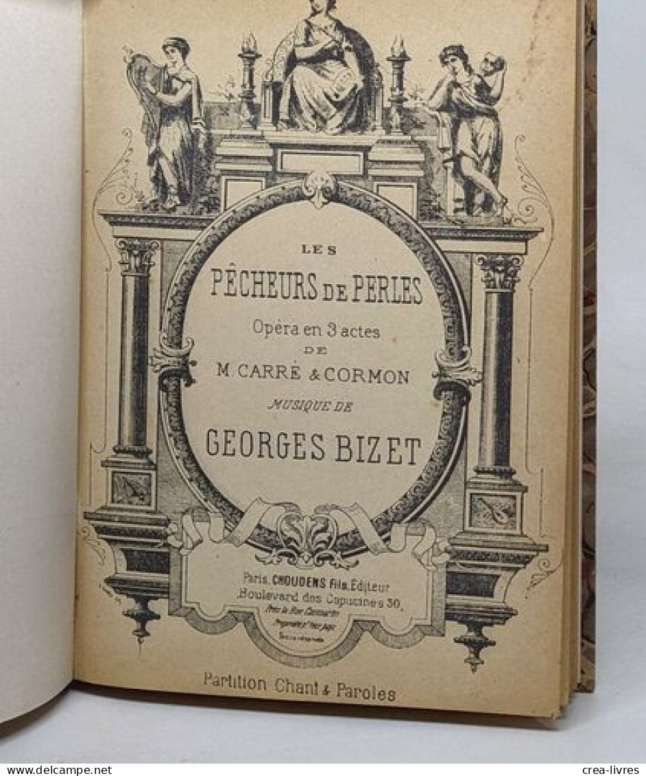 Les Pêcheurs De Perles - Opéra En Trois Actes - Auteurs Français