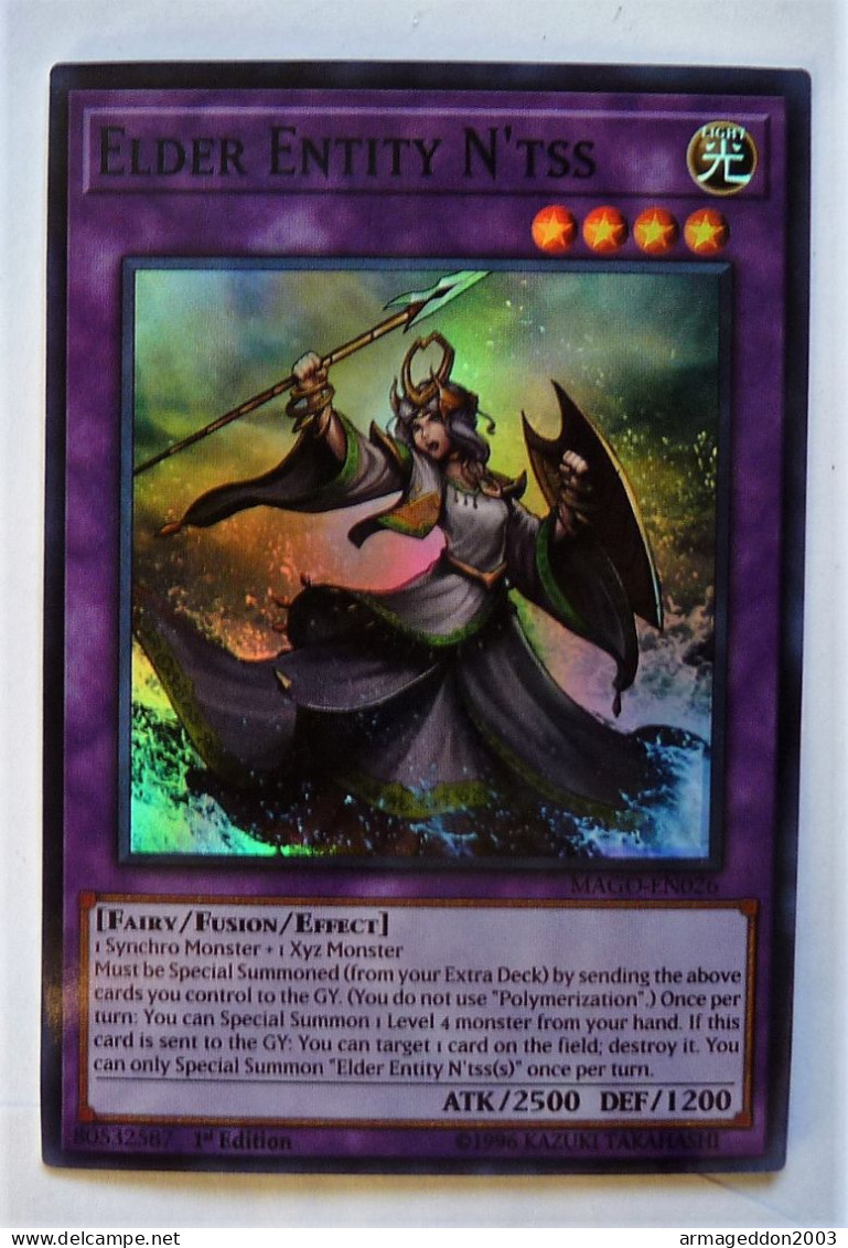 Carte Neuve Yugioh! US HOLO 1st Edition 1996 MAGO-EN026 Elder Entity N'tss - Yu-Gi-Oh