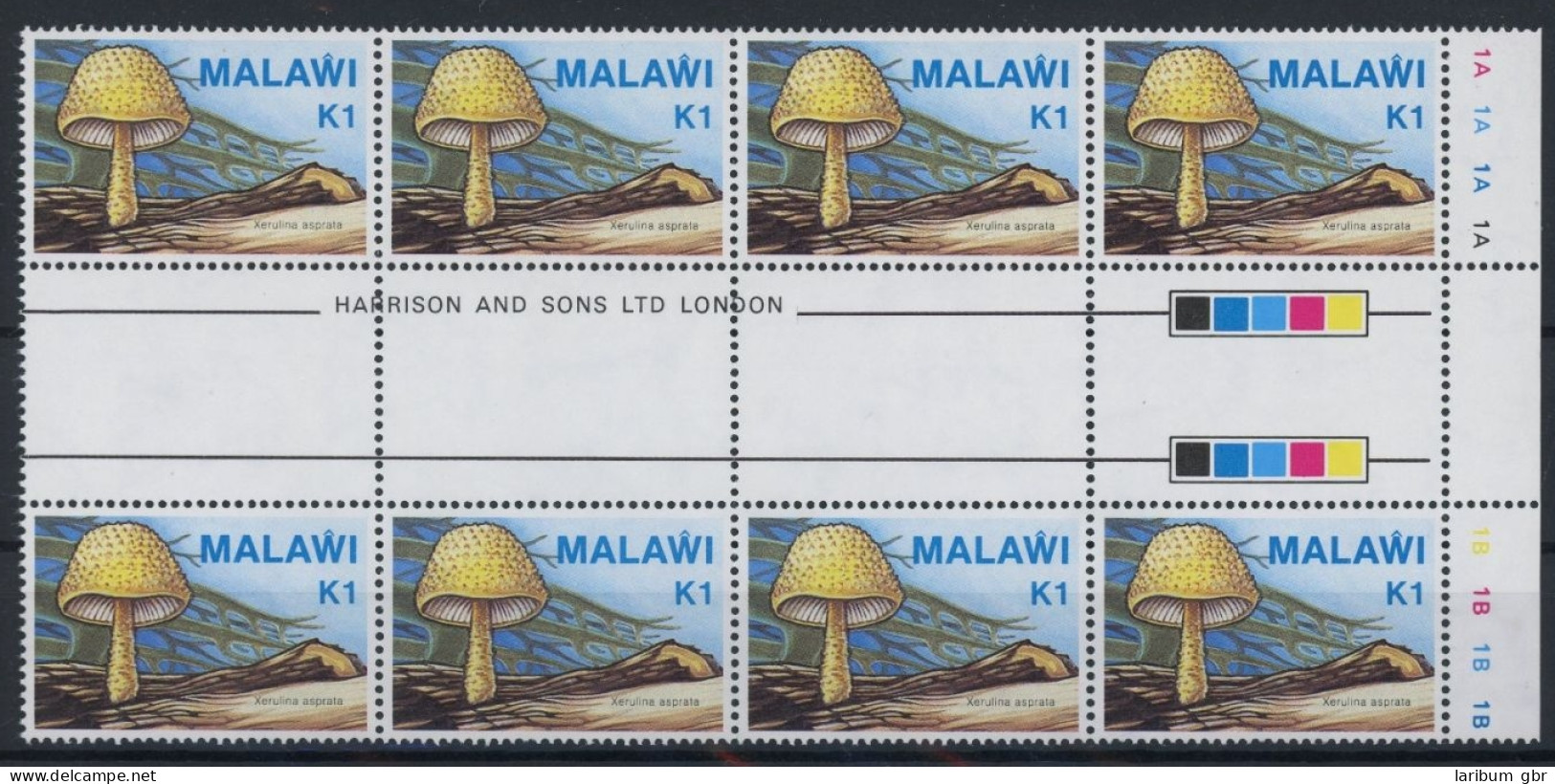 Malawi Achterbogen 444 ZS Postfrisch Pilze #JR637 - Malawi (1964-...)