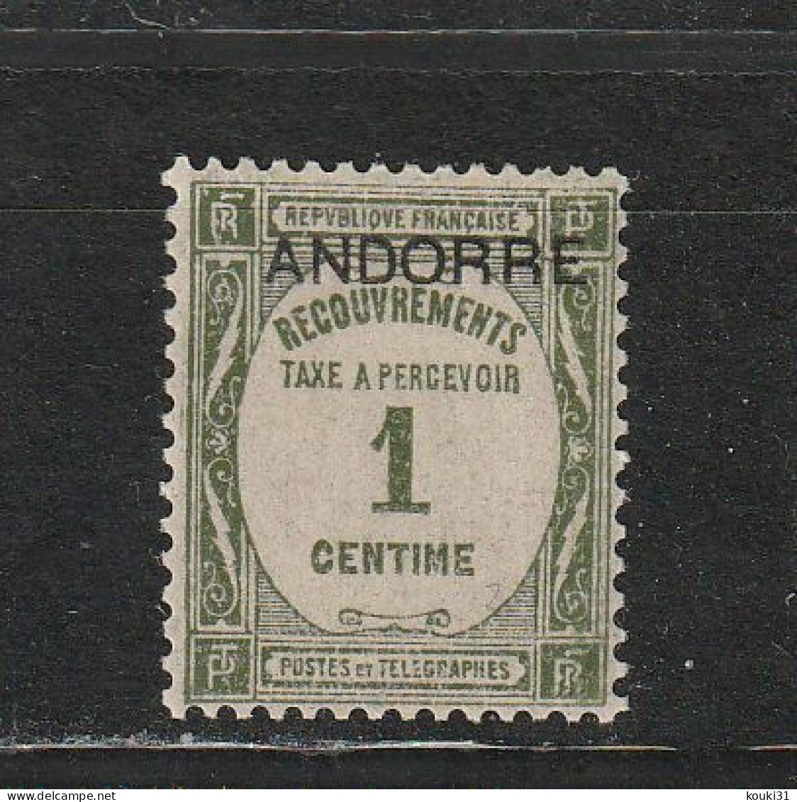 Andorre YT Tx 9 ** : 1931 - Neufs