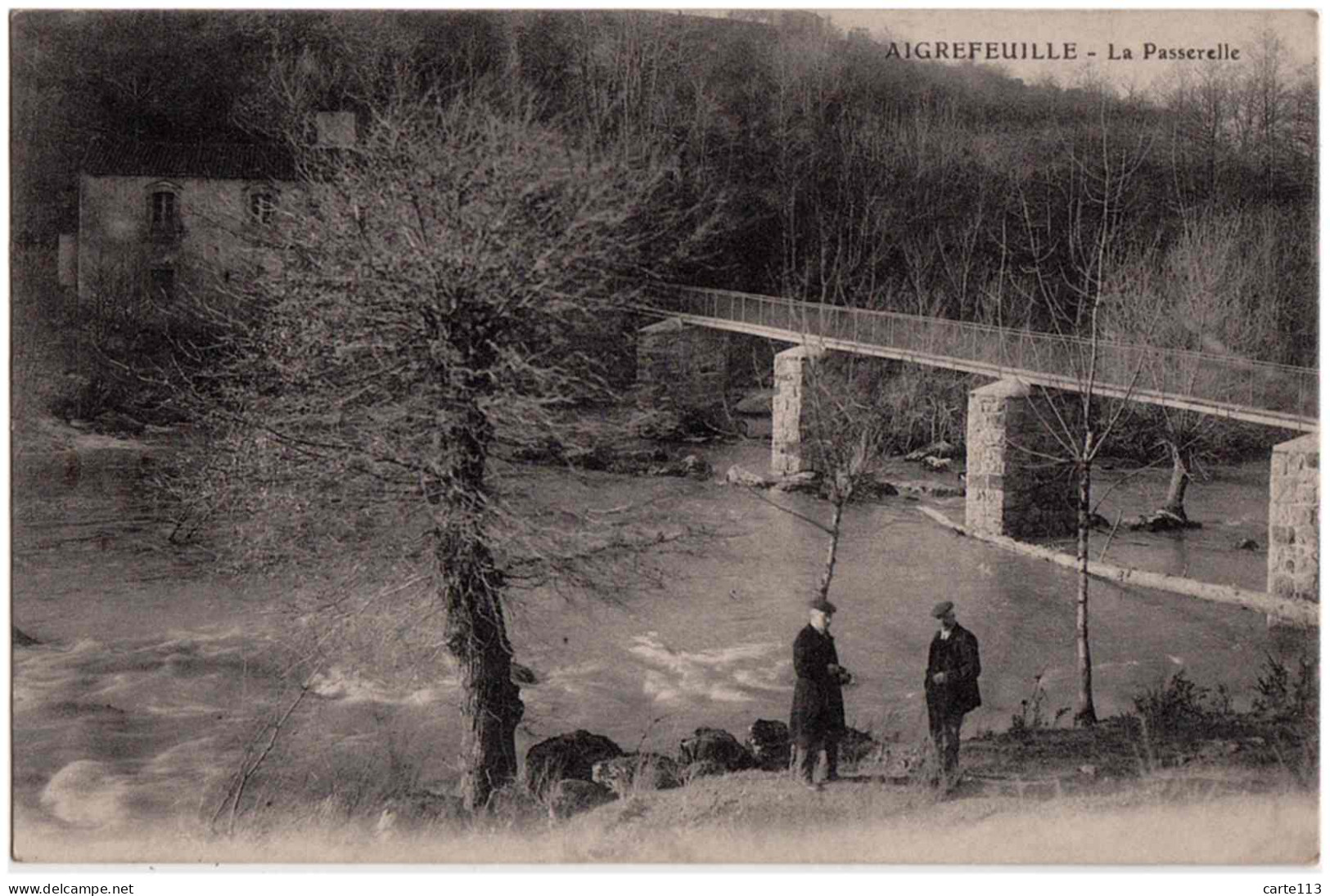 44 - B24763CPA - AIGREFEUILLE - Passerelle - Assez Bon état - LOIRE-ATLANTIQUE - Aigrefeuille-sur-Maine