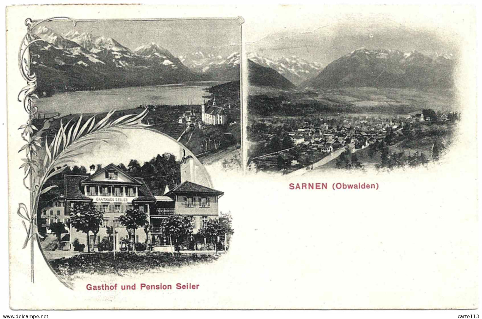 - B25312CPA - SARNEN - SUISSE - Obwalben - Gasthof Und Pension Seiler - Très Bon état - EUROPE - Sarnen