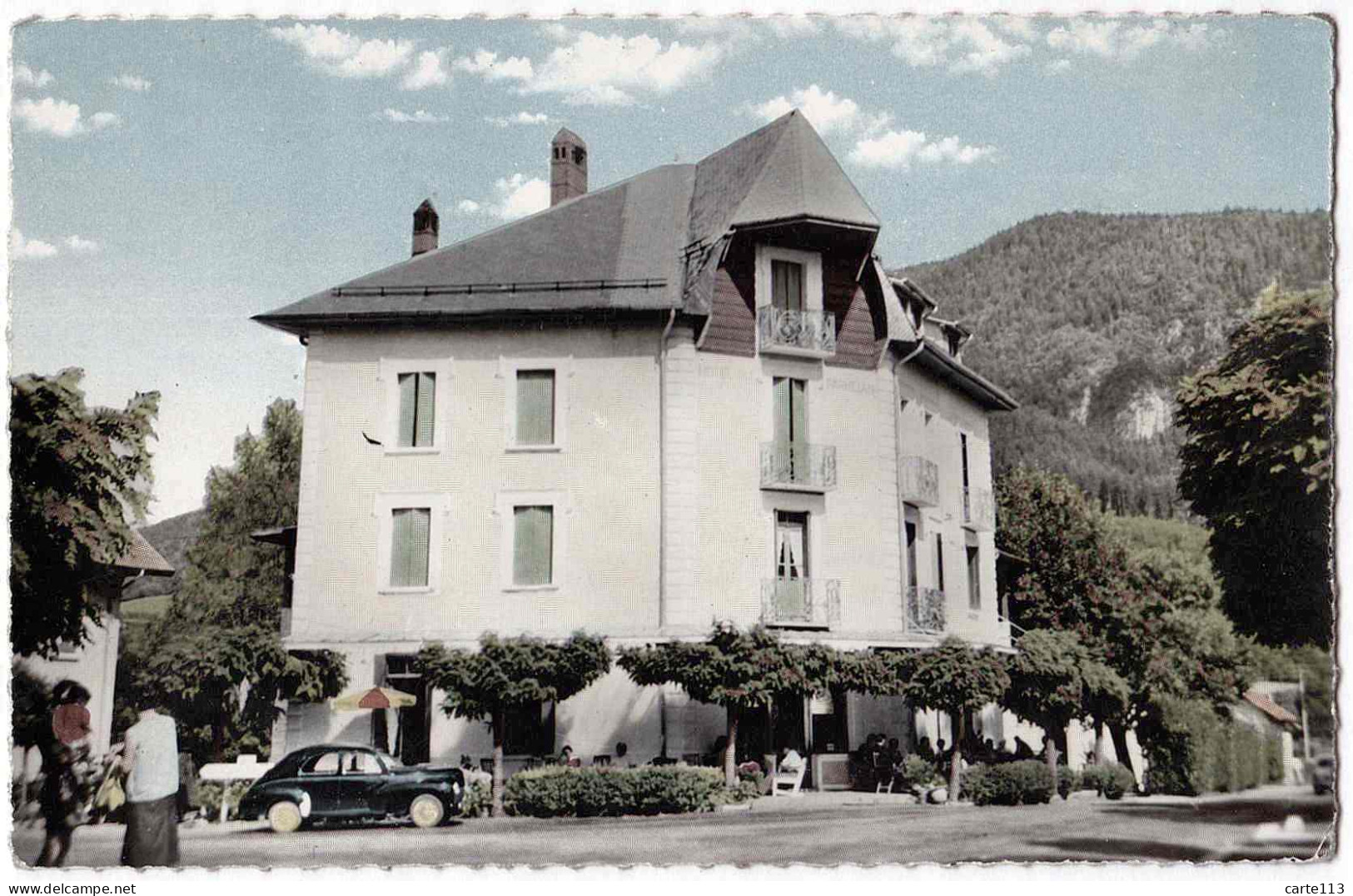 74 - B31879CPSM - THORENS - GLIERES - Hotel Du Parmelan, Voiture - Très Bon état - HAUTE-SAVOIE - Thorens-Glières