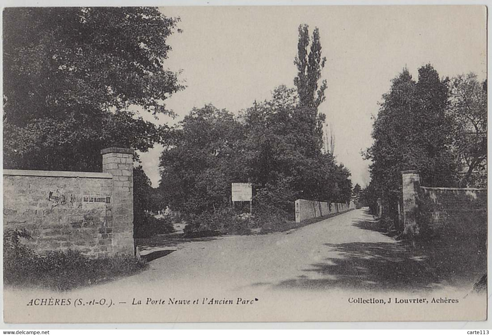 78 - B31510CPA - ACHERES - Porte Neuve Et  Ancien Parc - Parfait état - YVELINES - Acheres