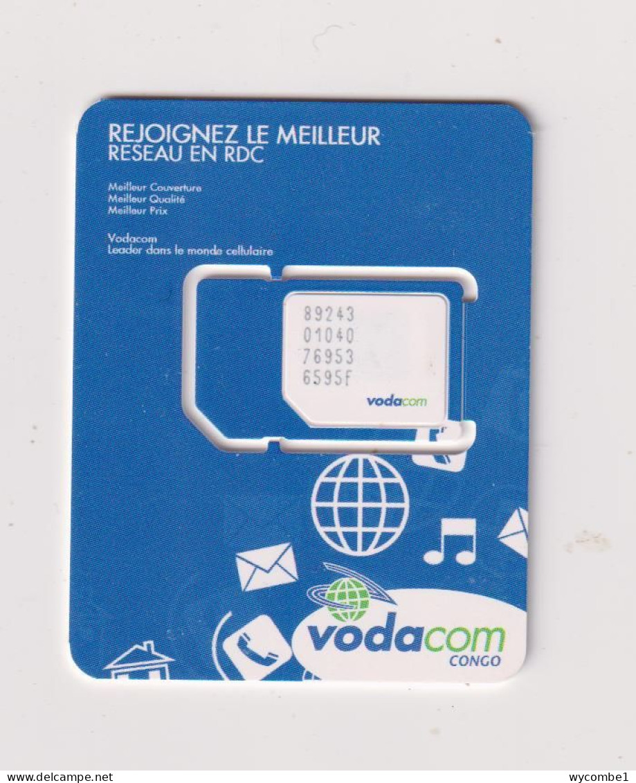 CONGO DR (Kinshasa) - Vodacom Unused Chip SIM Phonecard - Kongo