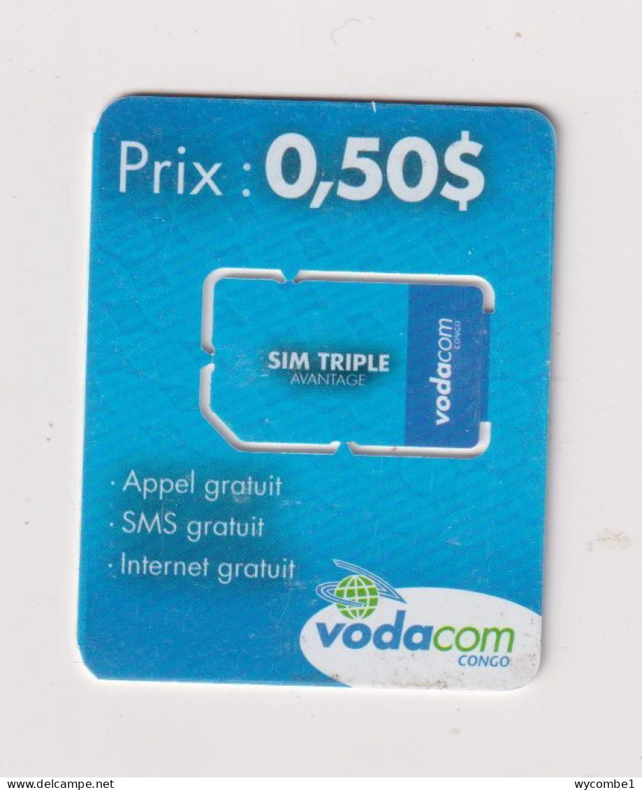 CONGO DR (Kinshasa) - Vodacom Unused Chip SIM Phonecard - Congo