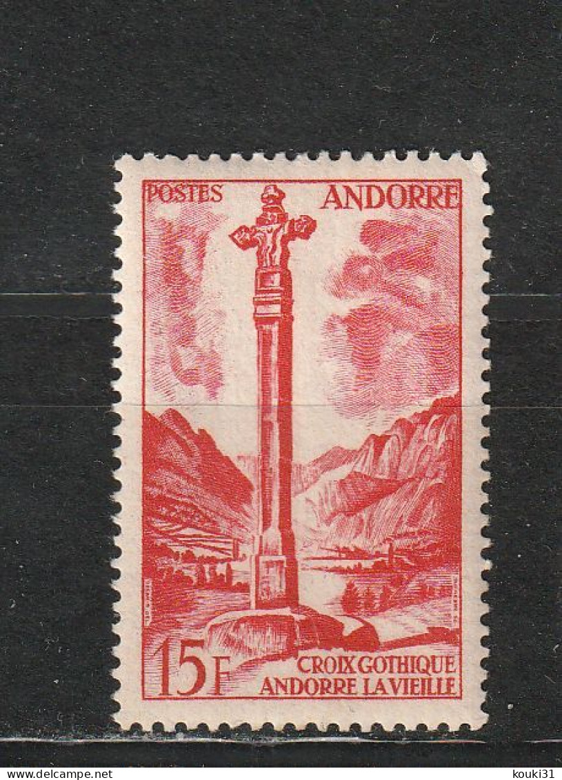 Andorre YT 146 ** : Croix Gothique - 1955 - Neufs