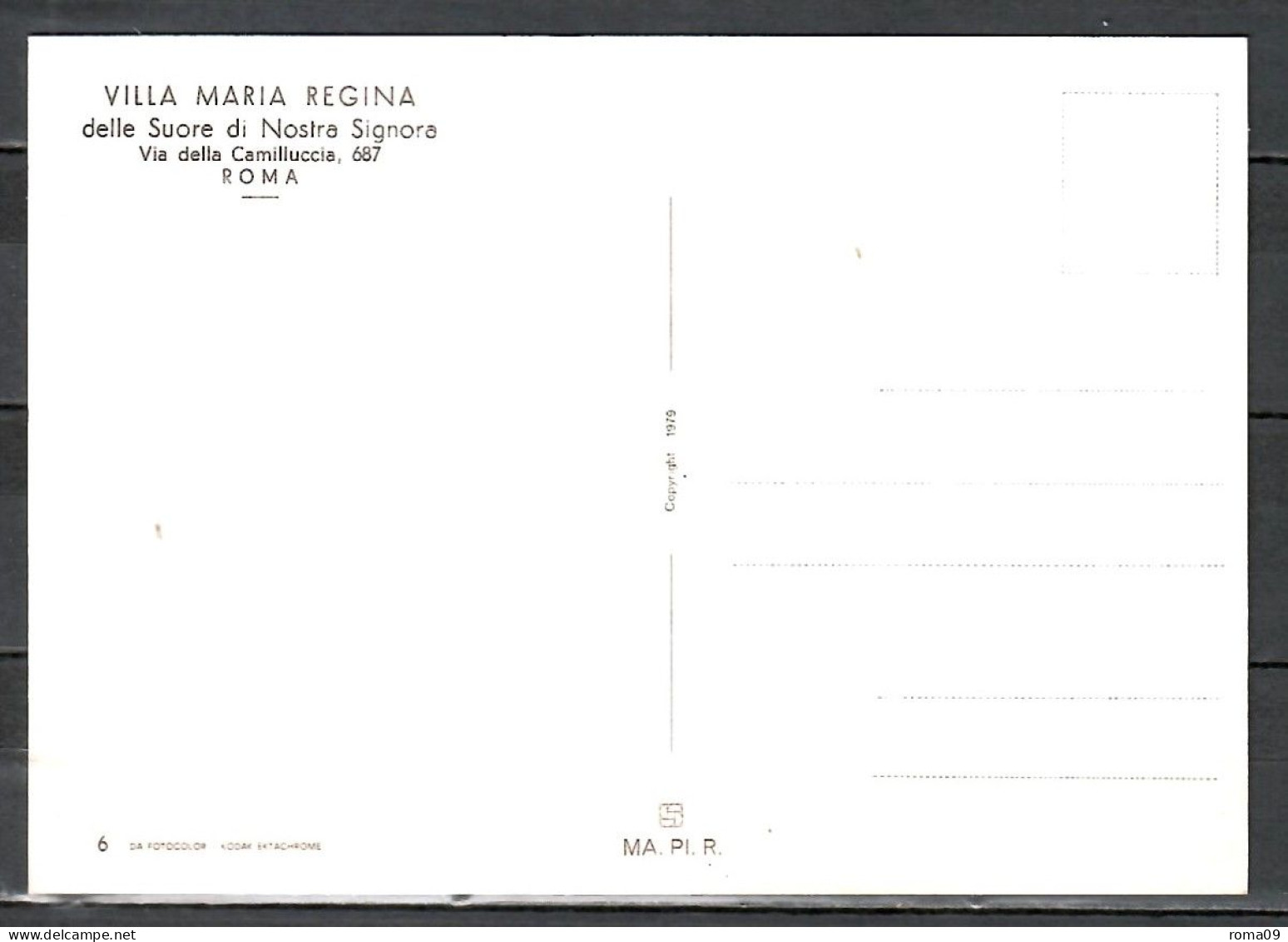 Rom, Villa Maria Regina; B-538 - Bar, Alberghi & Ristoranti