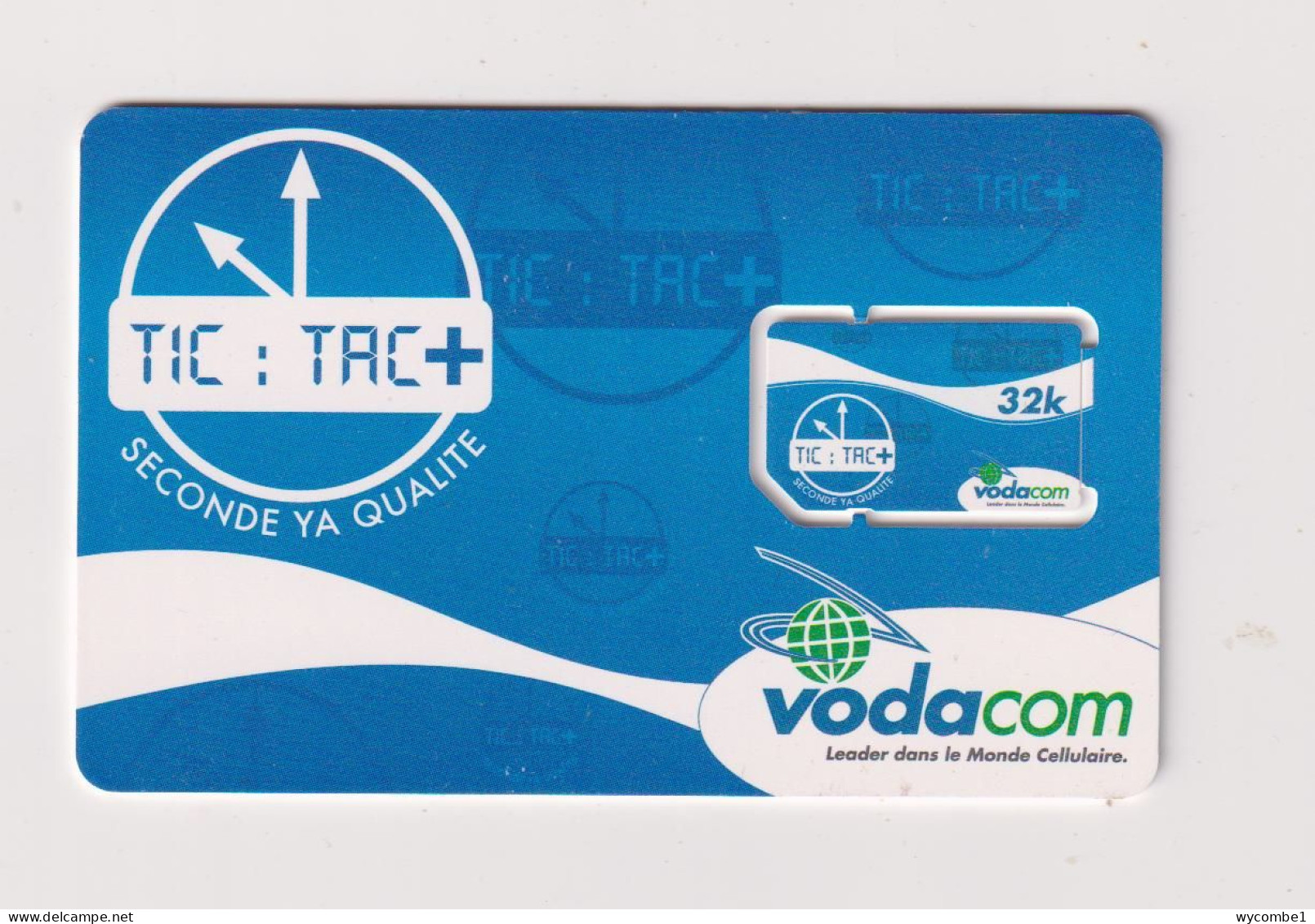 CONGO DR (Kinshasa) - Vodacom Tic Tac Unused Chip SIM Phonecard - Congo