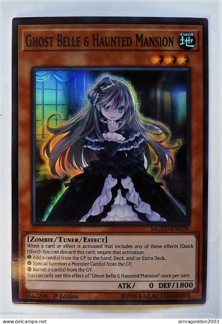 Carte Neuve Yugioh! US HOLO 1st Edition 1996 MGED-EN024 Ghost Belle & Haunted Mansion - Yu-Gi-Oh