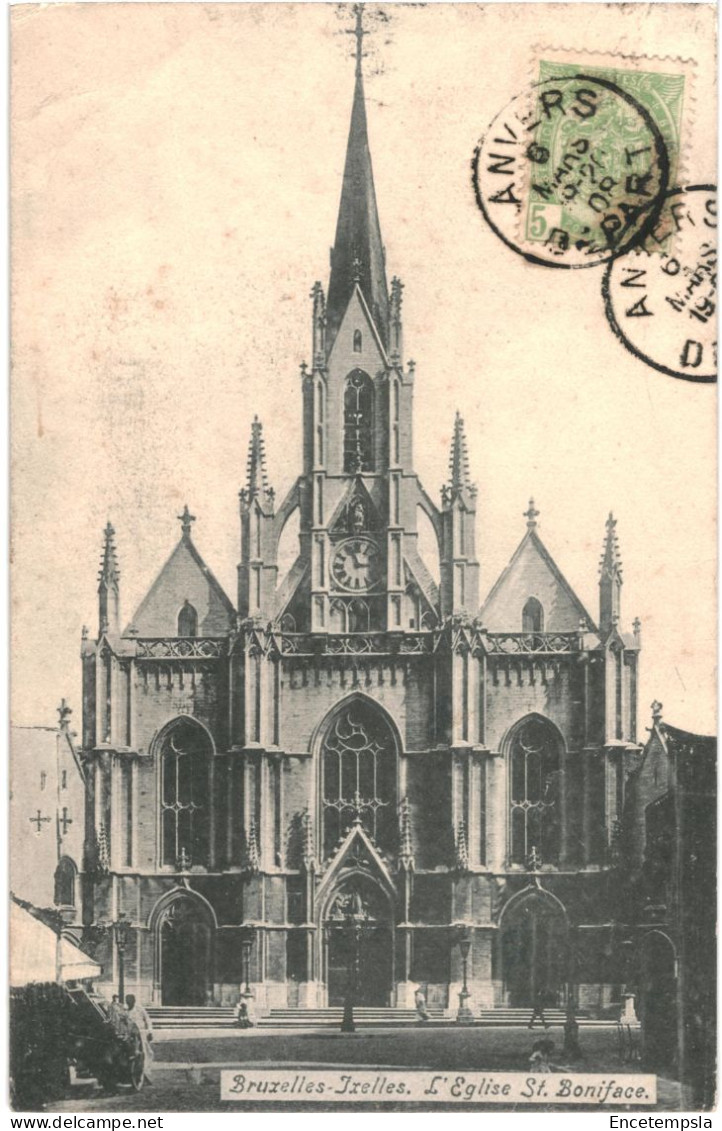 CPA Carte Postale Belgique Bruxelles Ixelles Eglise Saint Boniface 1908  VM77654 - Elsene - Ixelles