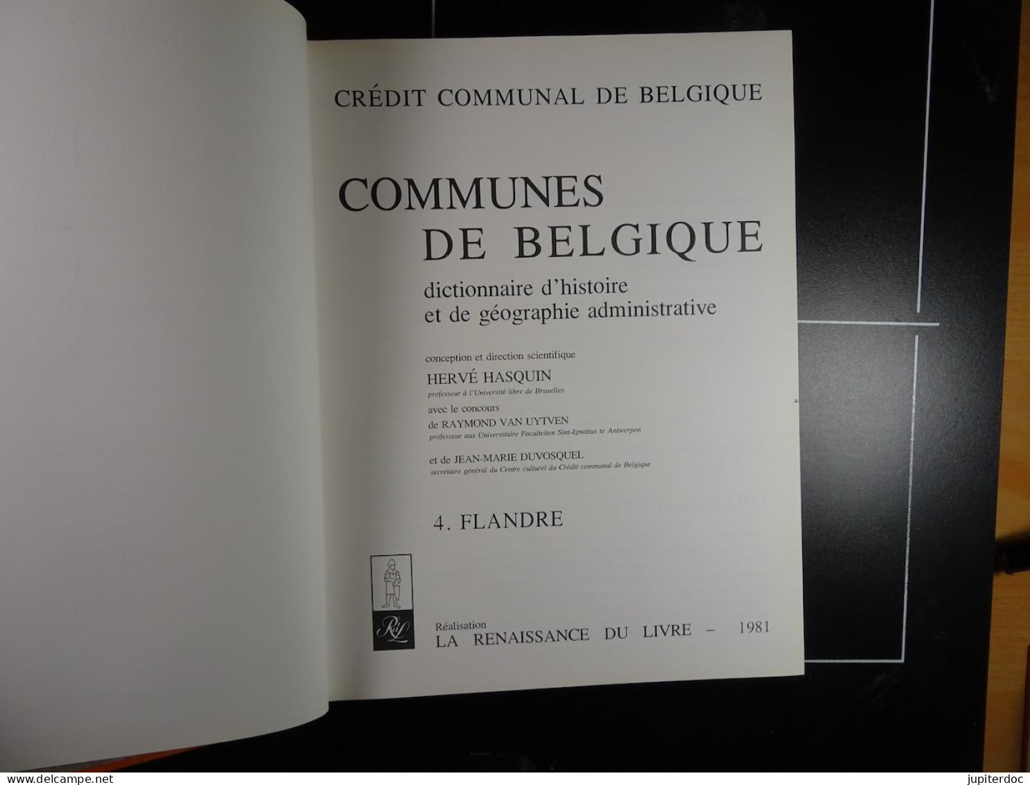 Dictionnaire des Communes de Belgique d'histoire et de géographie administrative Hasquin, Van Uyten et Duvosquel 1980