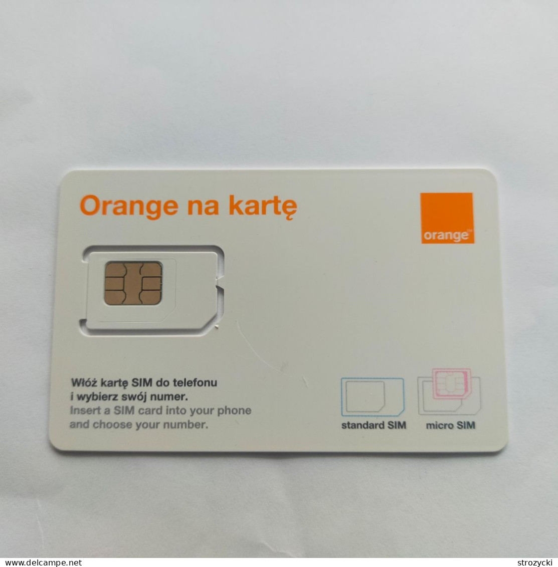 Poland - Orange (standard, Micro, SIM) - GSM SIM - Mint - Pologne