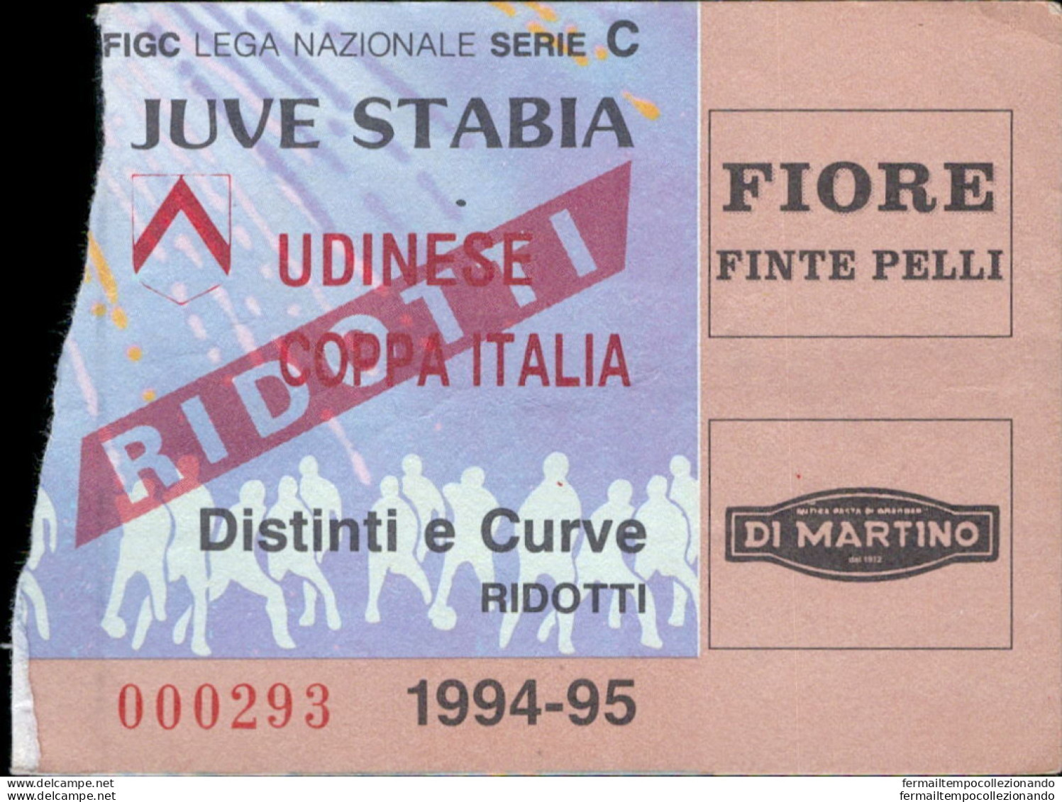 Bl123  Biglietto Calcio Ticket  Juve Stabia - Udinese - Biglietti D'ingresso