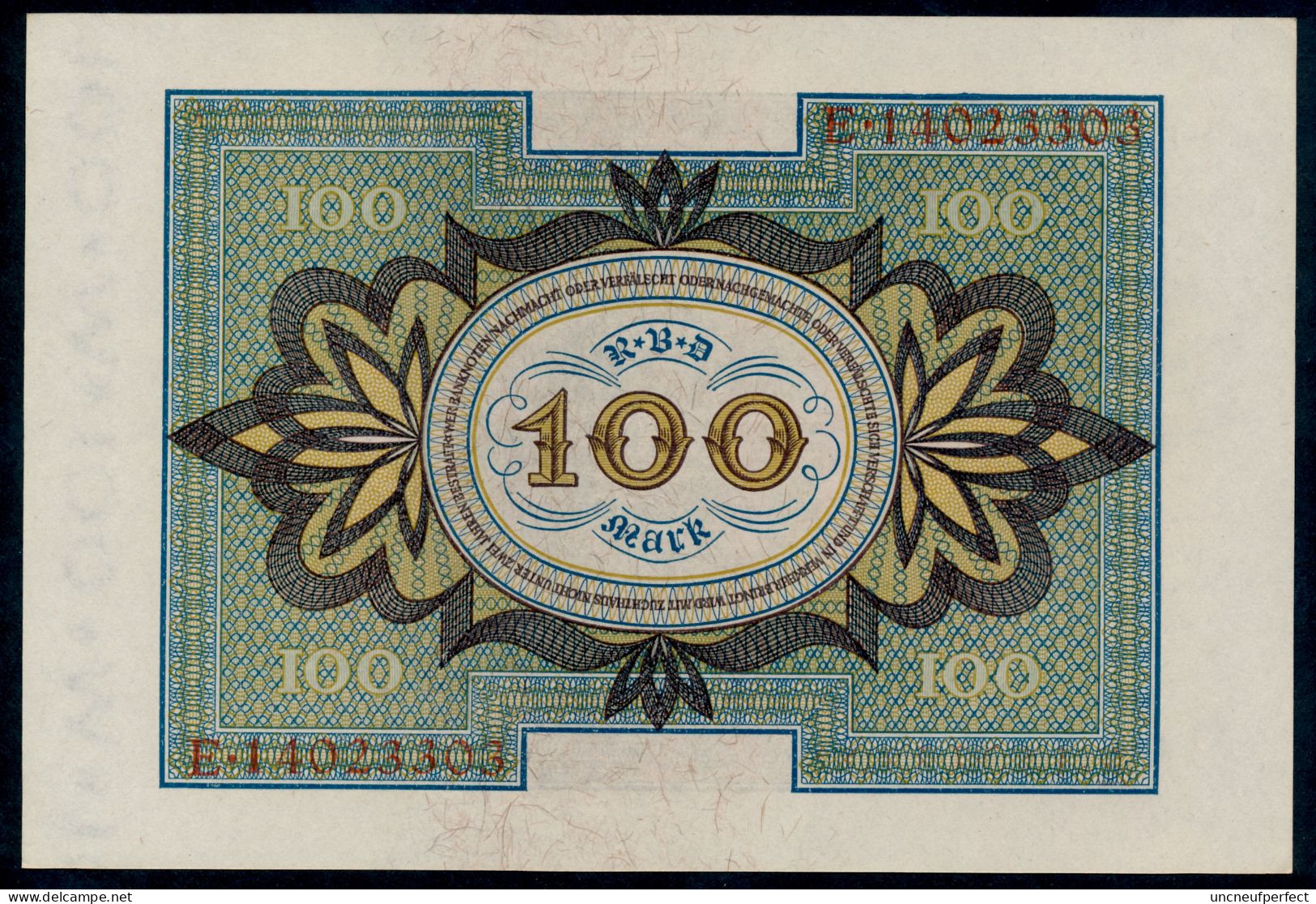 P69b Ro67b DEU-75b. 100 Mark 1920 UNC NEUF - 100 Mark