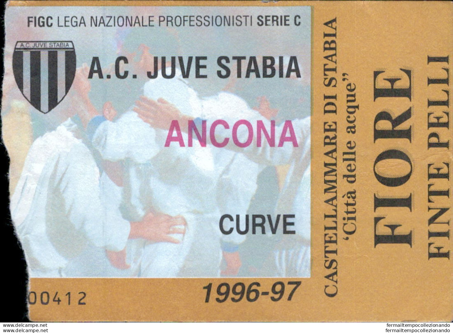 Bl140  Biglietto Calcio Ticket  Juve Stabia - Ancona - Biglietti D'ingresso