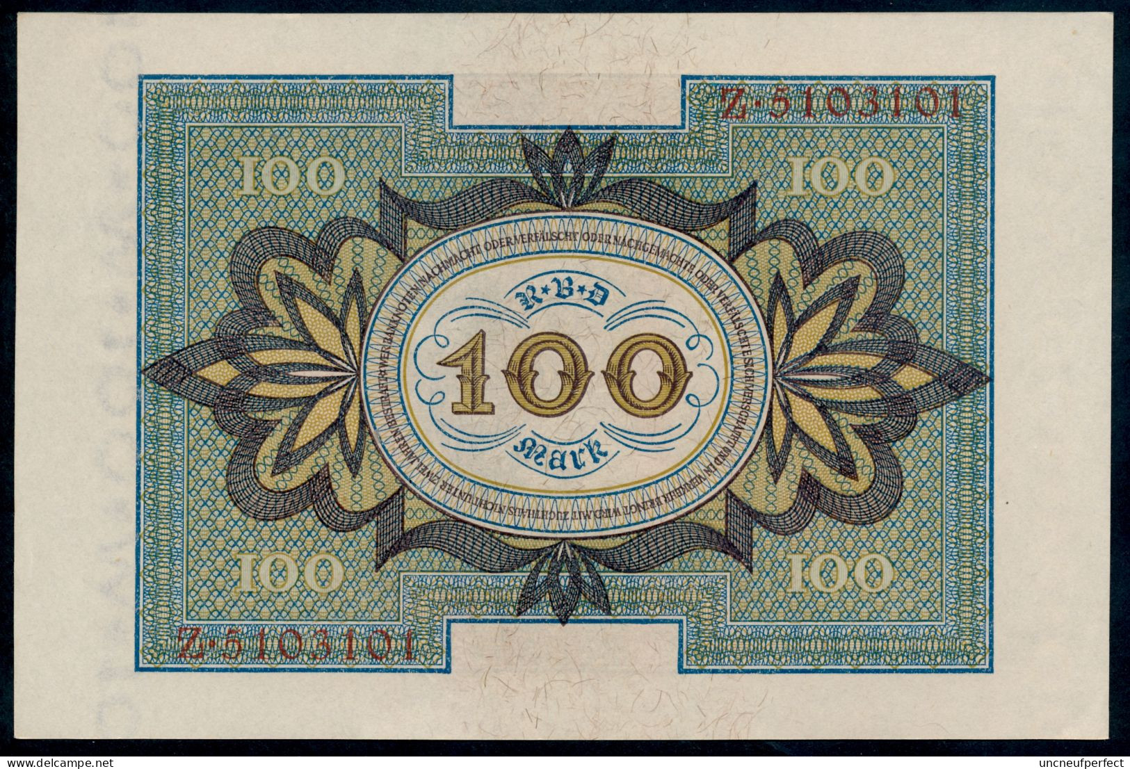 P69a Ro67a DEU-75a. 100 Mark 1920 UNC NEUF - 100 Mark