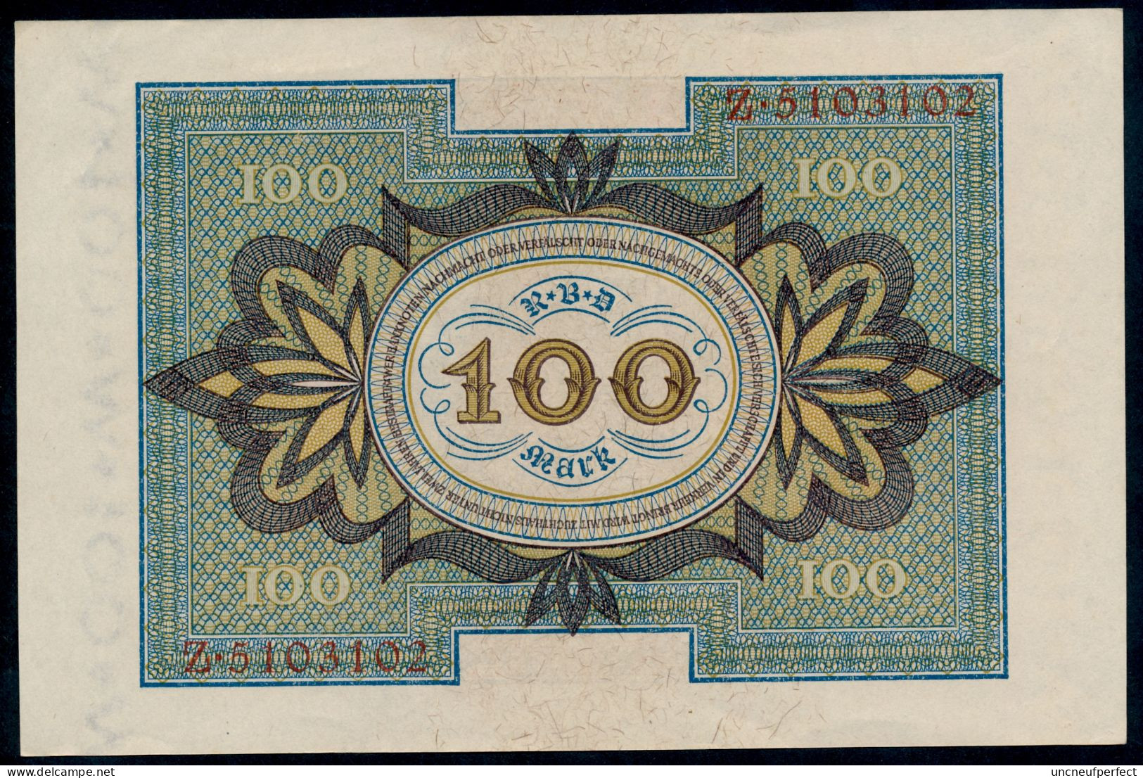 P69a Ro67a DEU-75a. 100 Mark 1920 UNC - NEUF- - 100 Mark