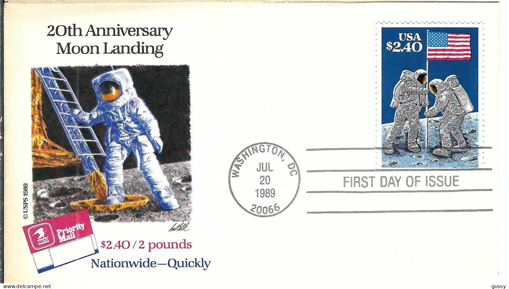 ETATS UNIS  Ca.1989: LSC Ill. (FDC) De Washington - 1981-1990