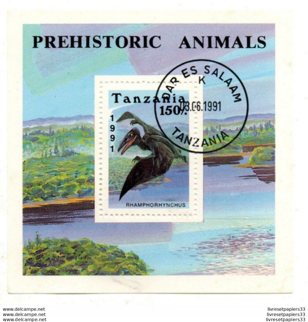 PREHISTORIC ANIMALS TANZANIA 1991 - Tansania (1964-...)