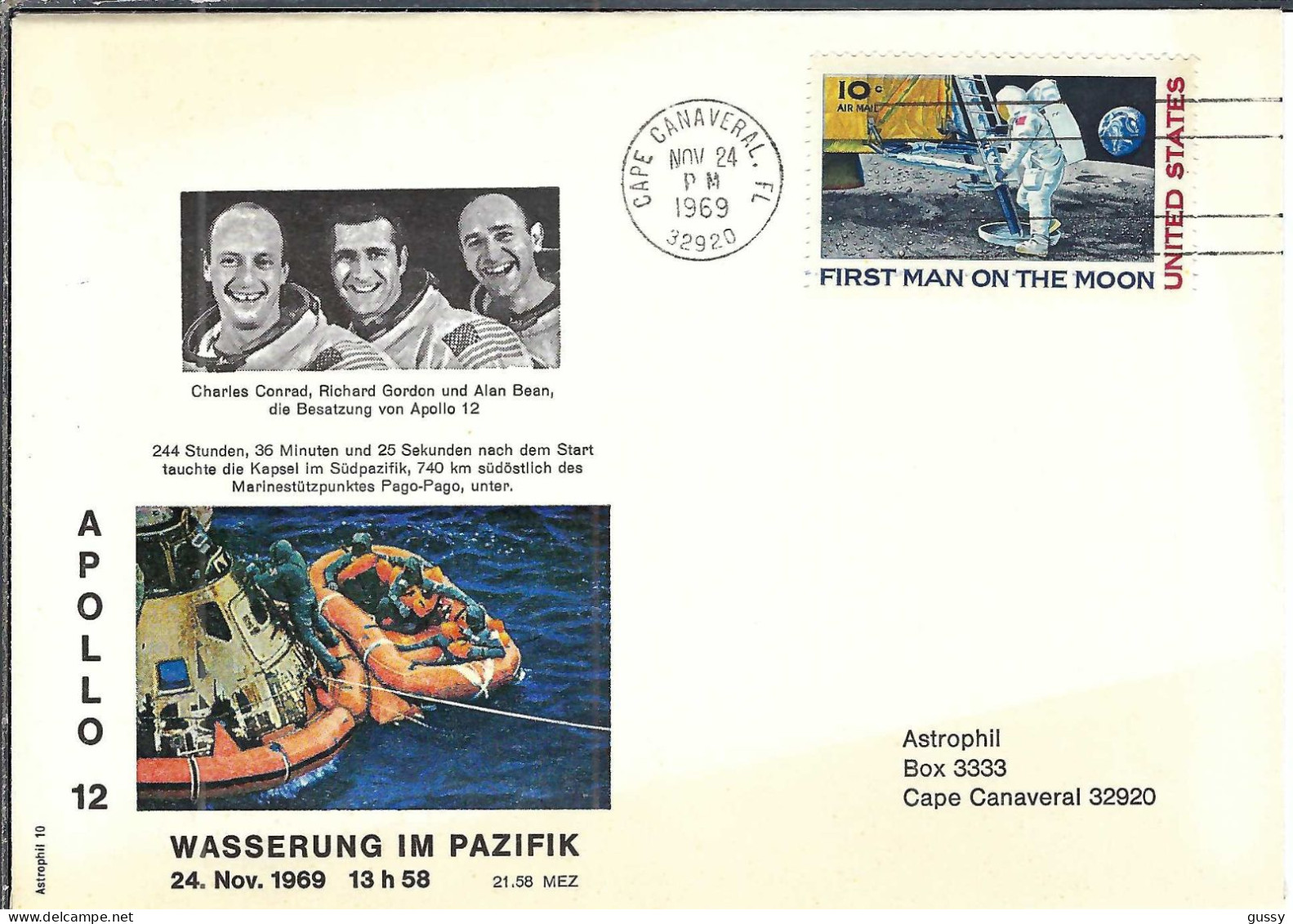 ETATS UNIS  Ca.1969: LSC Ill. (FDC) De Cape Canaveral - 1961-1970