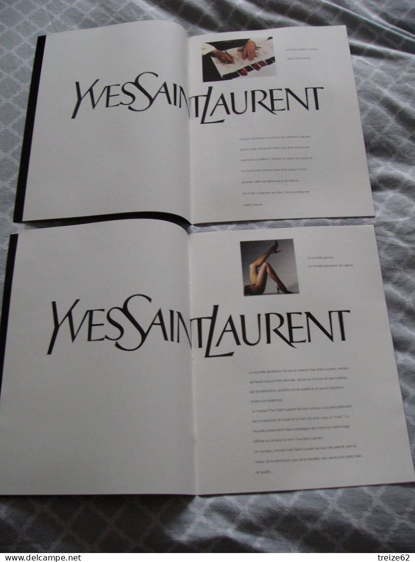 2 Grands Livrets YVES SAINT LAURENT 1993 1994 Bas Et Collants Concept Modèles ++ - Fashion