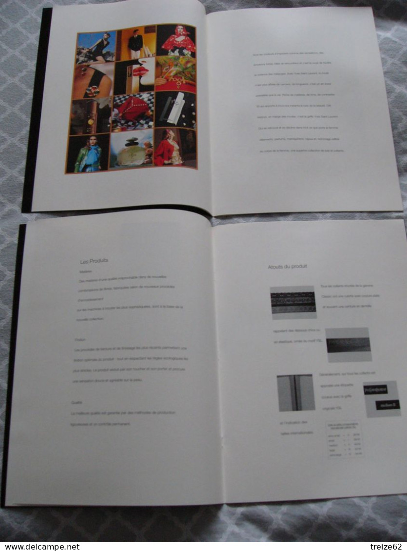 2 Grands Livrets YVES SAINT LAURENT 1993 1994 Bas Et Collants Concept Modèles ++ - Mode