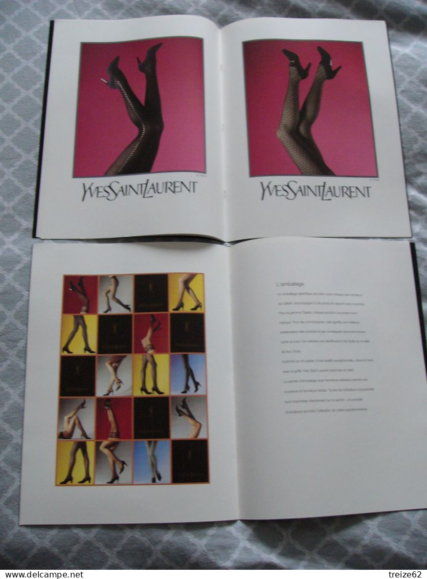 2 grands livrets YVES SAINT LAURENT 1993 1994 Bas et Collants Concept modèles ++