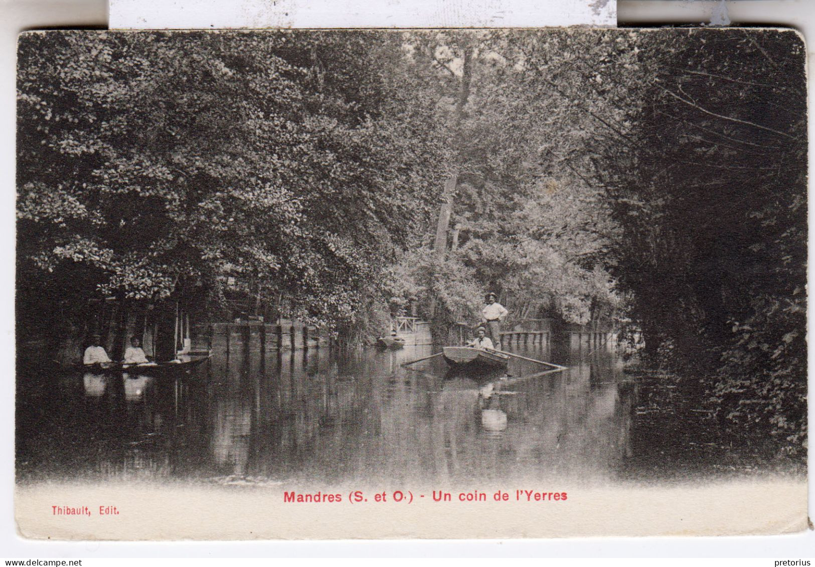 DEPT 94 / MANDRES - UN COIN DE L'YERRES - 1908 - Mandres Les Roses