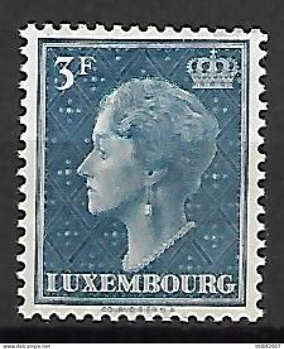 LUXEMBOURG   -    1948.   Y&T N°421B ** ..   Cote 14,00 Euros - 1948-58 Charlotte De Profil à Gauche