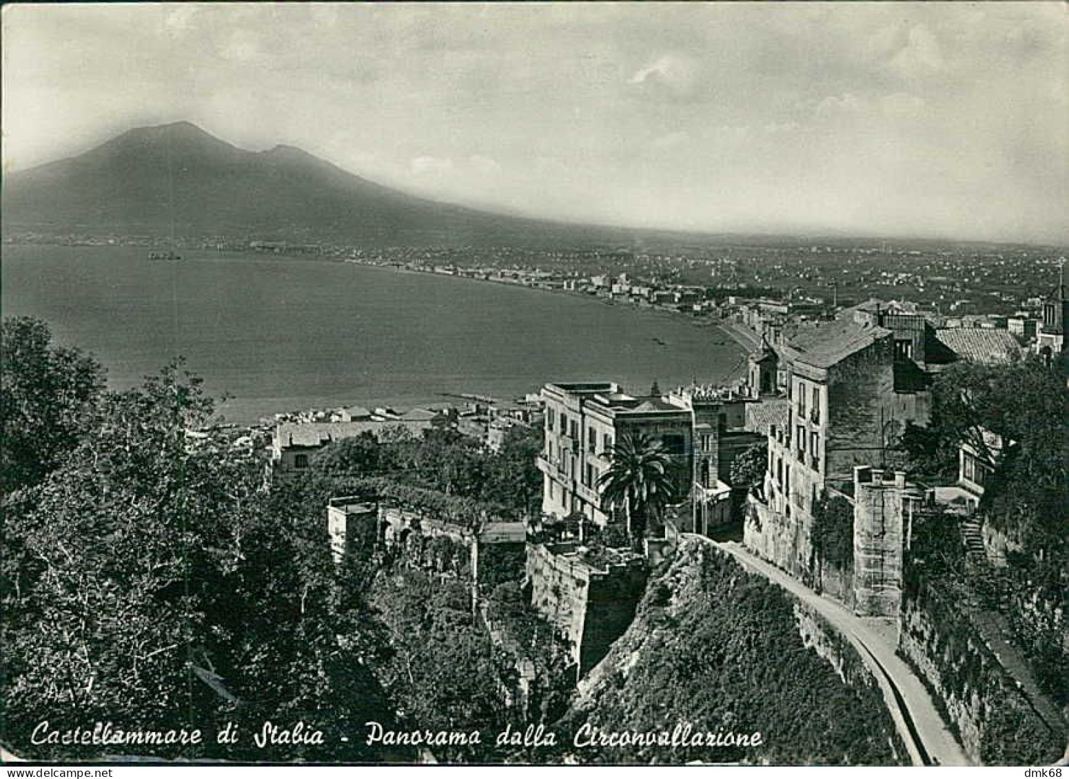 CASTELLAMMARE DI STABIA - PANORAMA DELLA CIRCONVALLAZIONE - EDIZIONE MOLINARI - SPEDITA 1955 (19541) - Castellammare Di Stabia