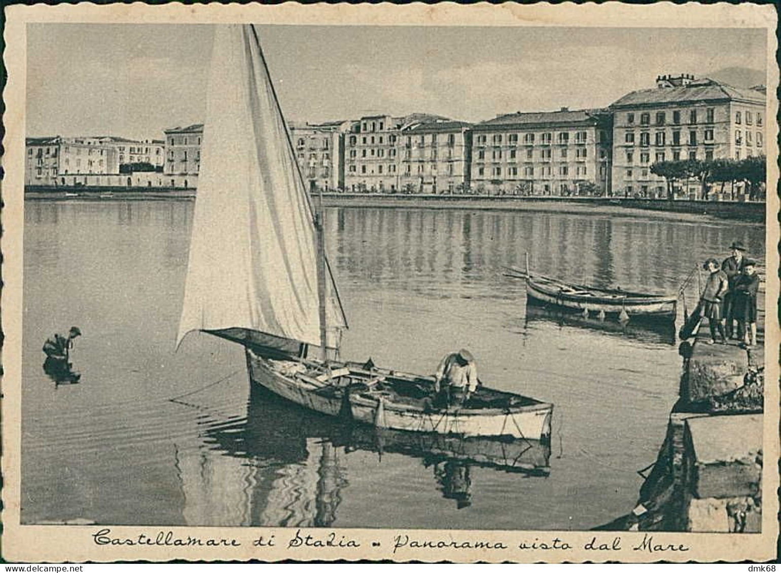 CASTELLAMMARE DI STABIA - PANORAMA VISTO DAL MARE - EDIZIONE MOLINARI - 1930s (19543) - Castellammare Di Stabia