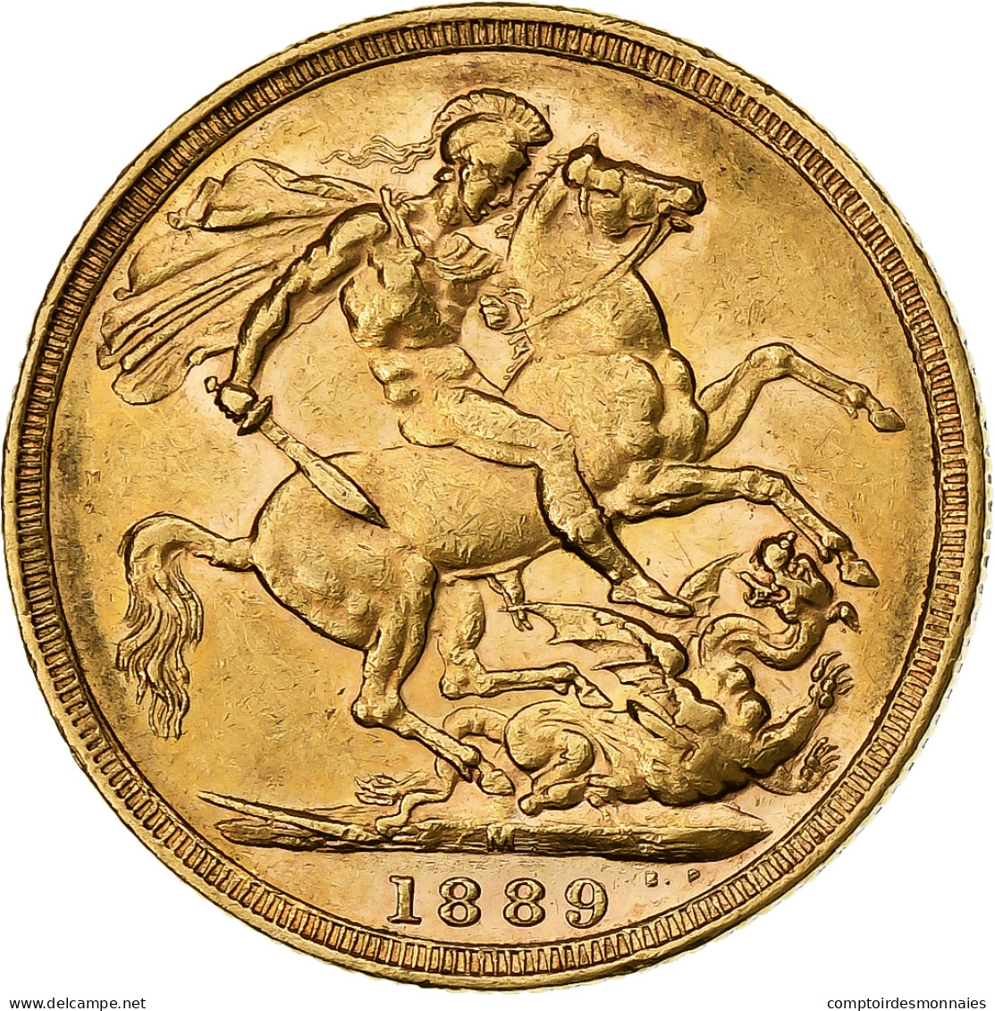 Australie, Victoria, Sovereign, 1889, Melbourne, Or, SUP, KM:10 - Victoria