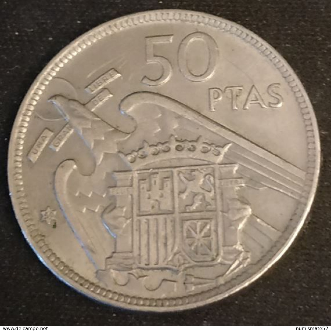 ESPAGNE - ESPANA - SPAIN - 50 PESETAS 1957 ( 1959 ) - Franco - KM 788 - 50 Peseta