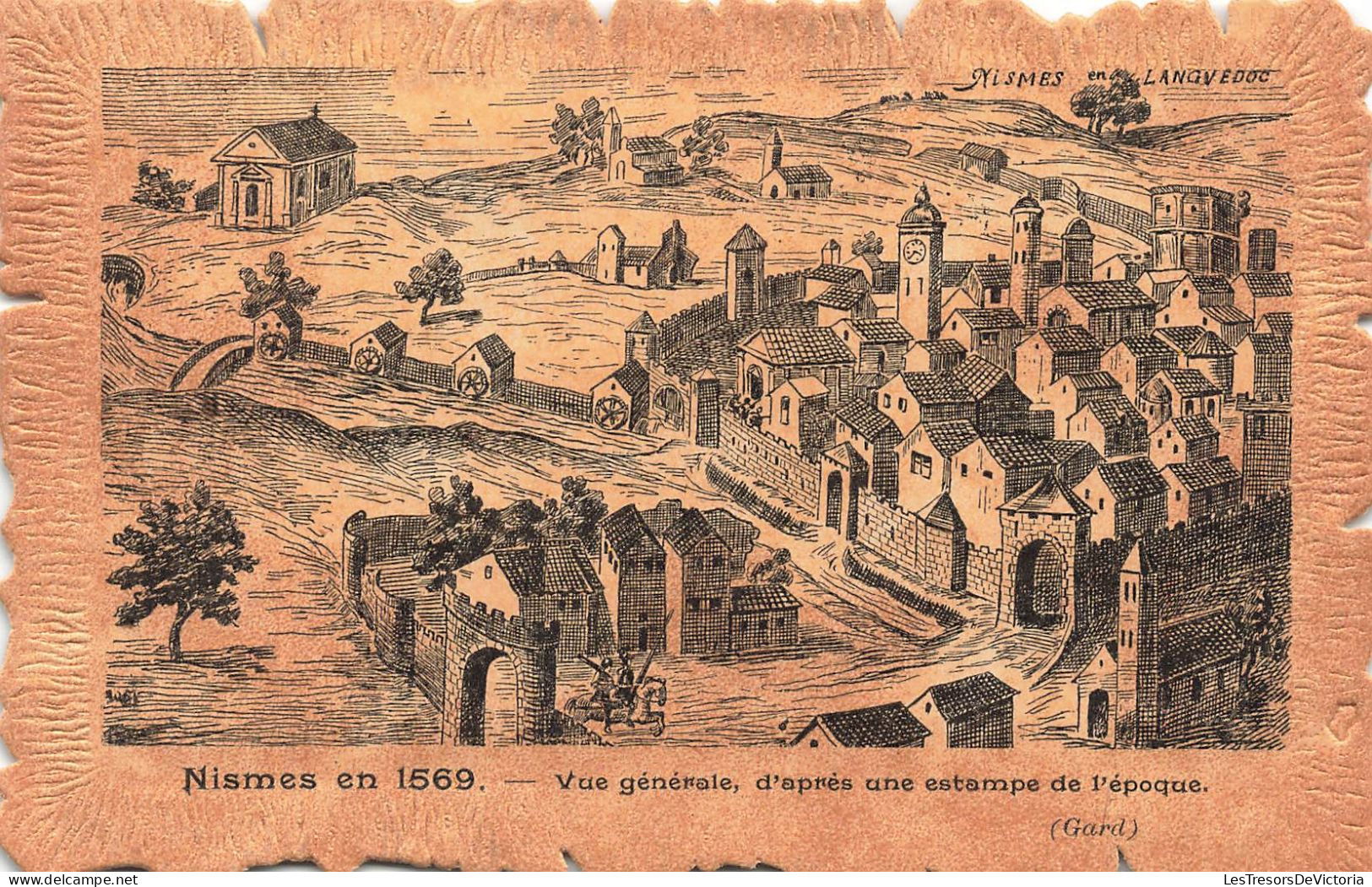 BELGIQUE - Viroinval - Nismes En 1569 - Vue Générale D'après Une Estampe De L'époque - Carte Postale Ancienne - Viroinval