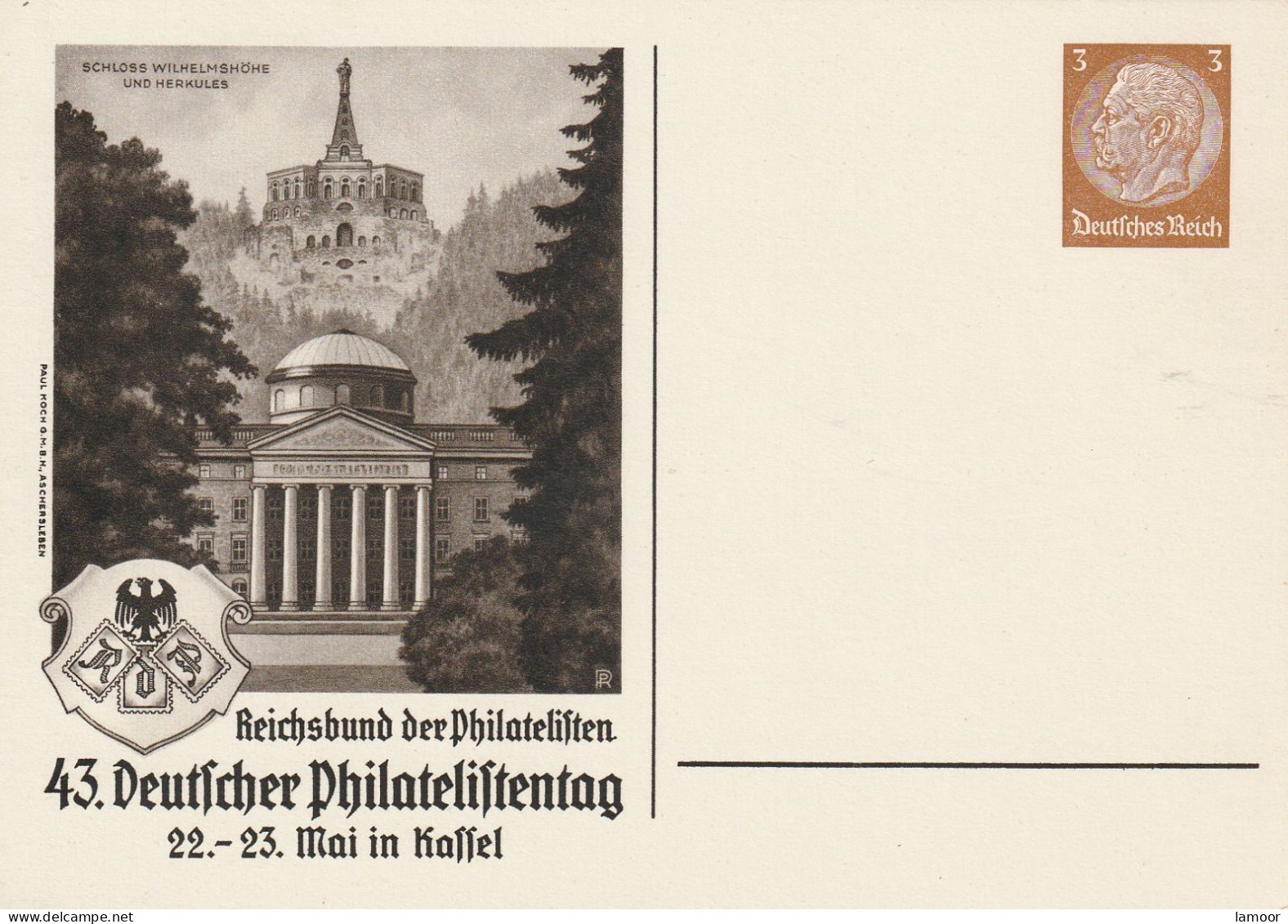 Deutsche Reich Postkarte Postfresch Ungelaufene Adolf Hitler - Verzamelingen & Kavels