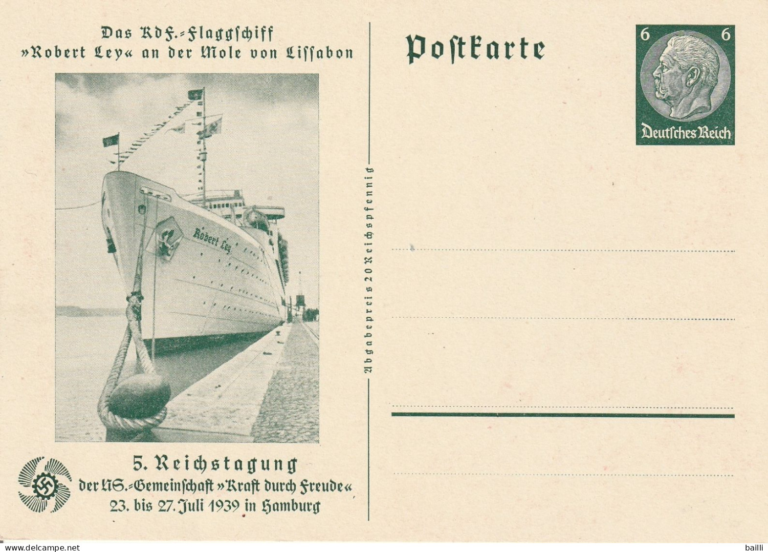 Allemagne Enter Postal Illustré 1939 - Private Postal Stationery