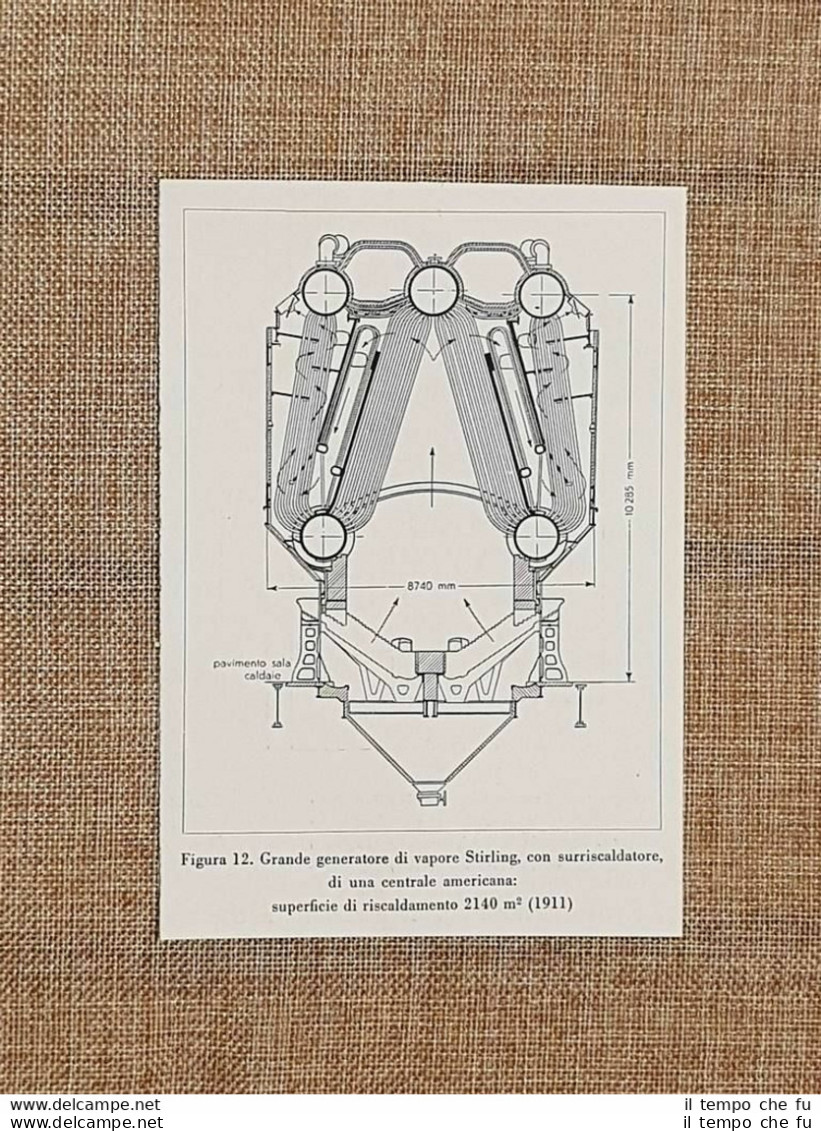 Generatore A Vapore Stirling Di Una Centrale Elettrica Americana Nel 1911 - Altri & Non Classificati