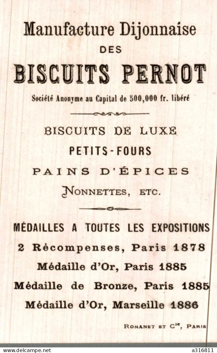 Biscuits Pernot  Terreur Sensible De Verluchon - Pernot