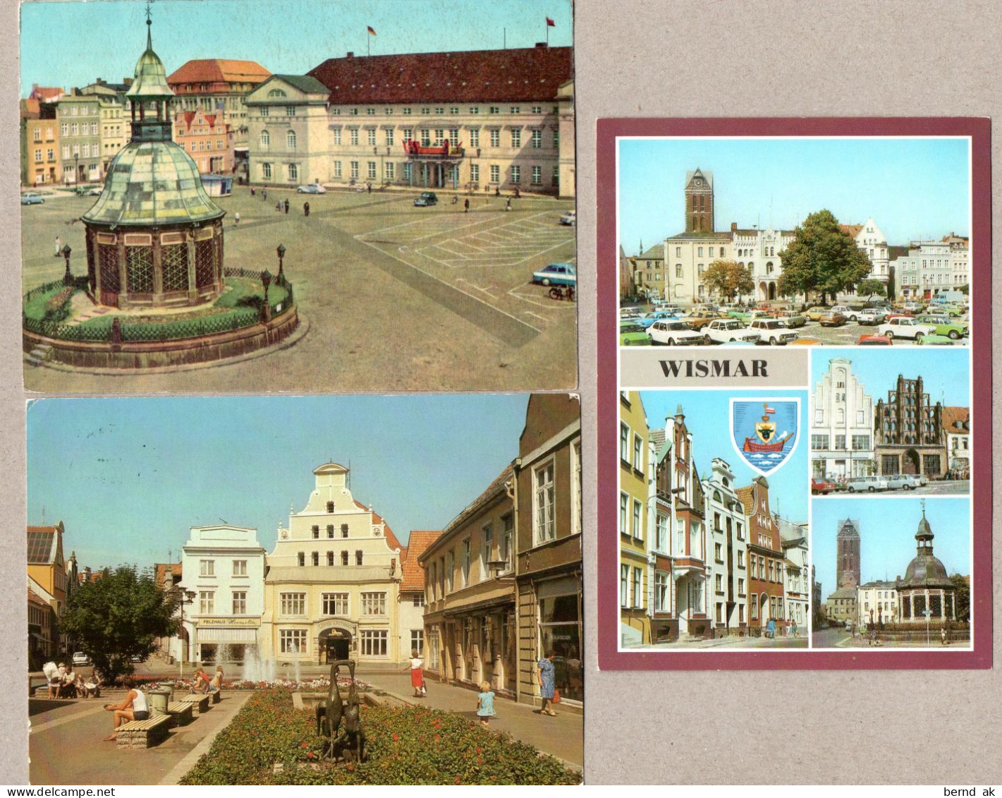 002# BRD  (DDR-Zeit) - AK:  Lot 3 Karten - Wismar - Wismar