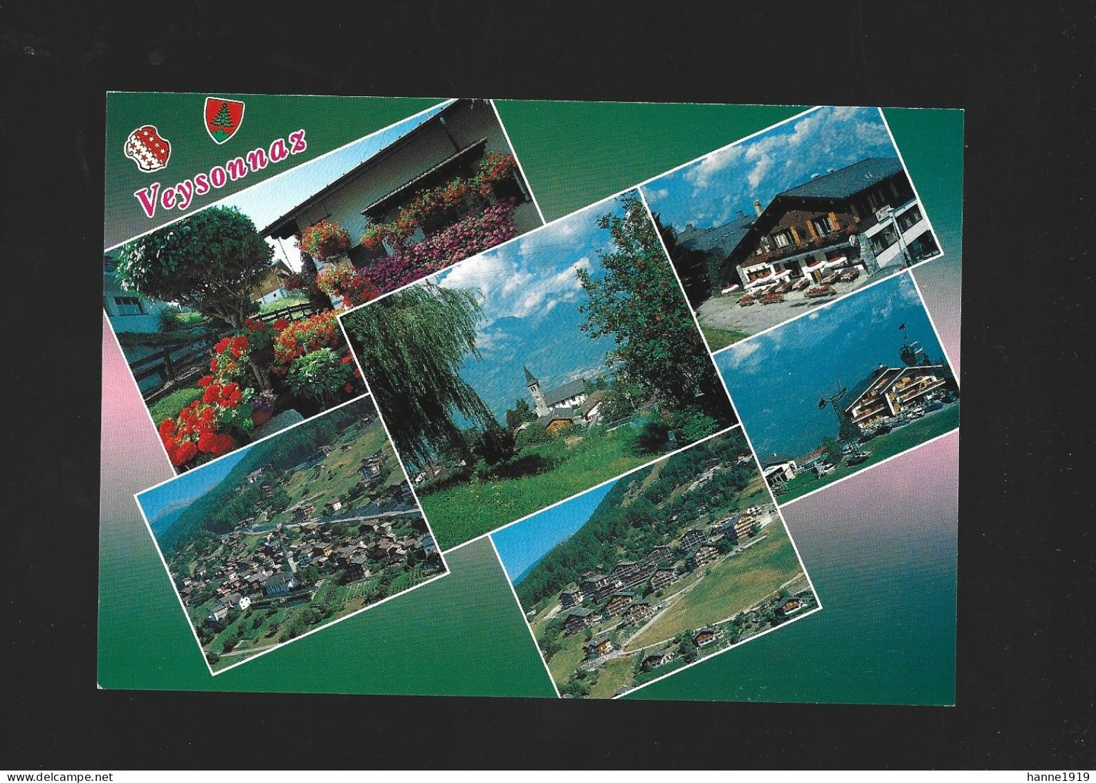 Veysonnaz Multi View Photo Carte Suisse Htje - Veysonnaz