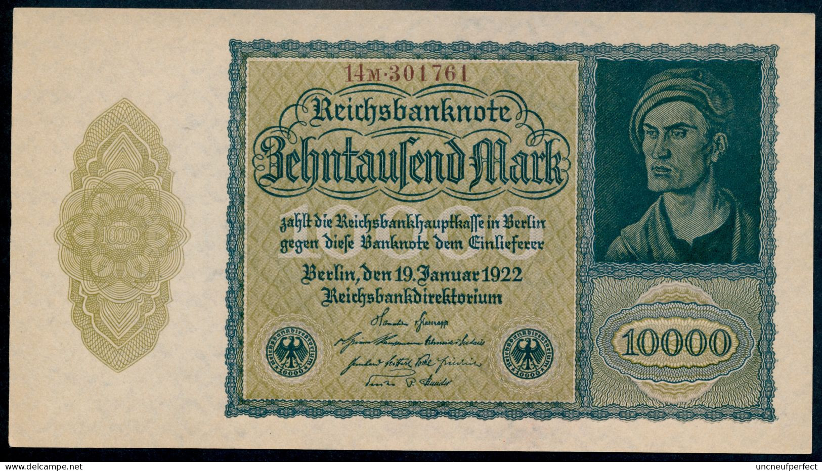 Pick 72 Ro69c DEU-78c 10000 Mark 1922 UNC NEUF - 10.000 Mark