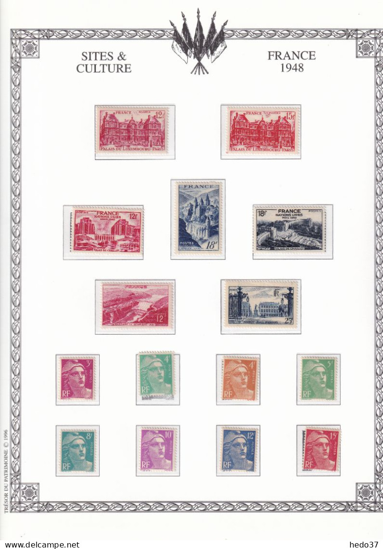 France Année Complète 1948 - N°793/822 - Neufs ** Sans Charnière - TB - 1940-1949